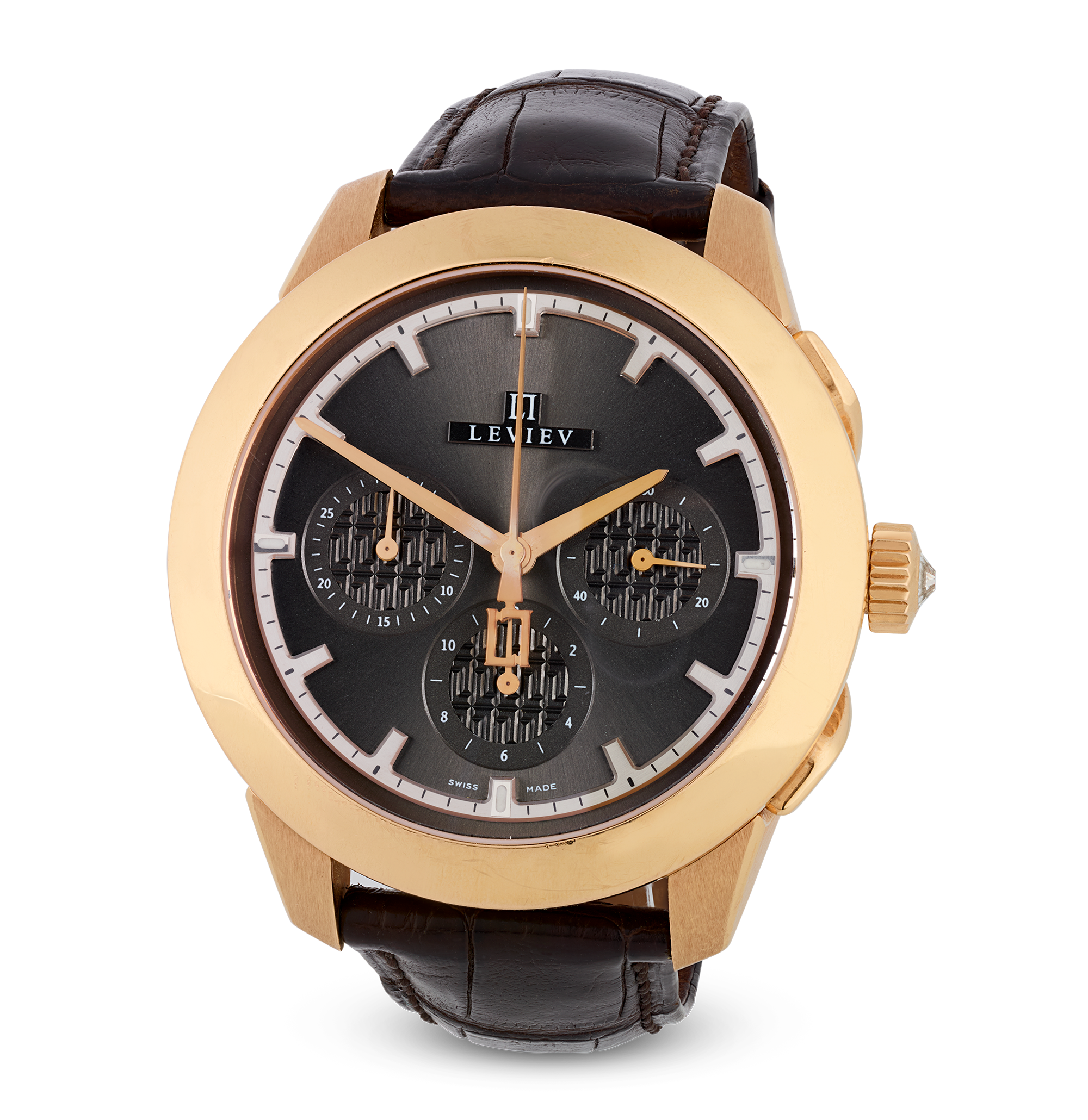 Leviev Rose Gold Flyback Chronograph Watch