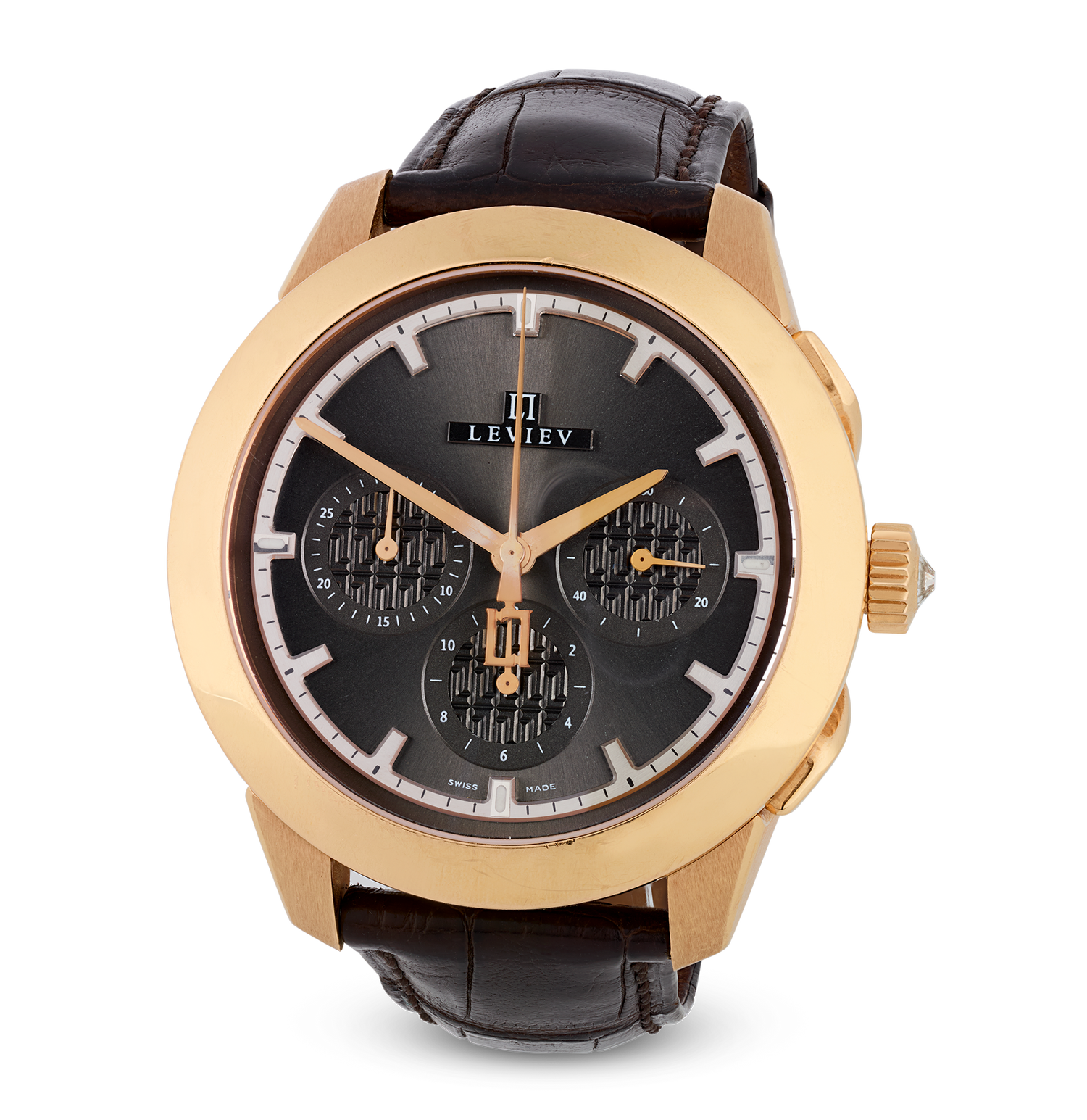 Leviev Rose Gold Flyback Chronograph Watch