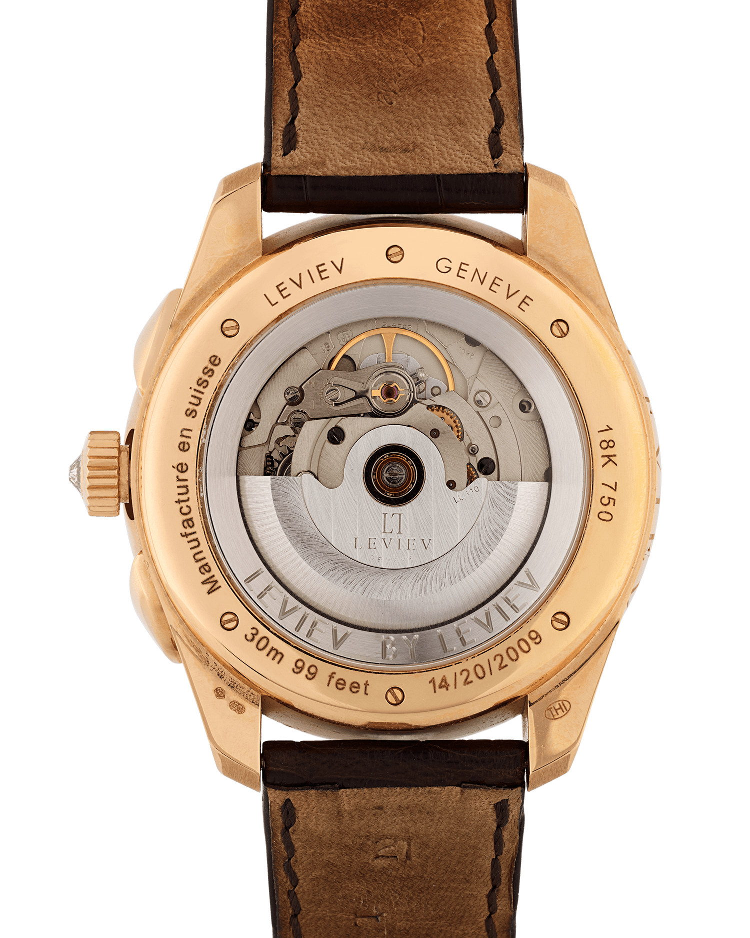 Leviev Rose Gold Flyback Chronograph Watch