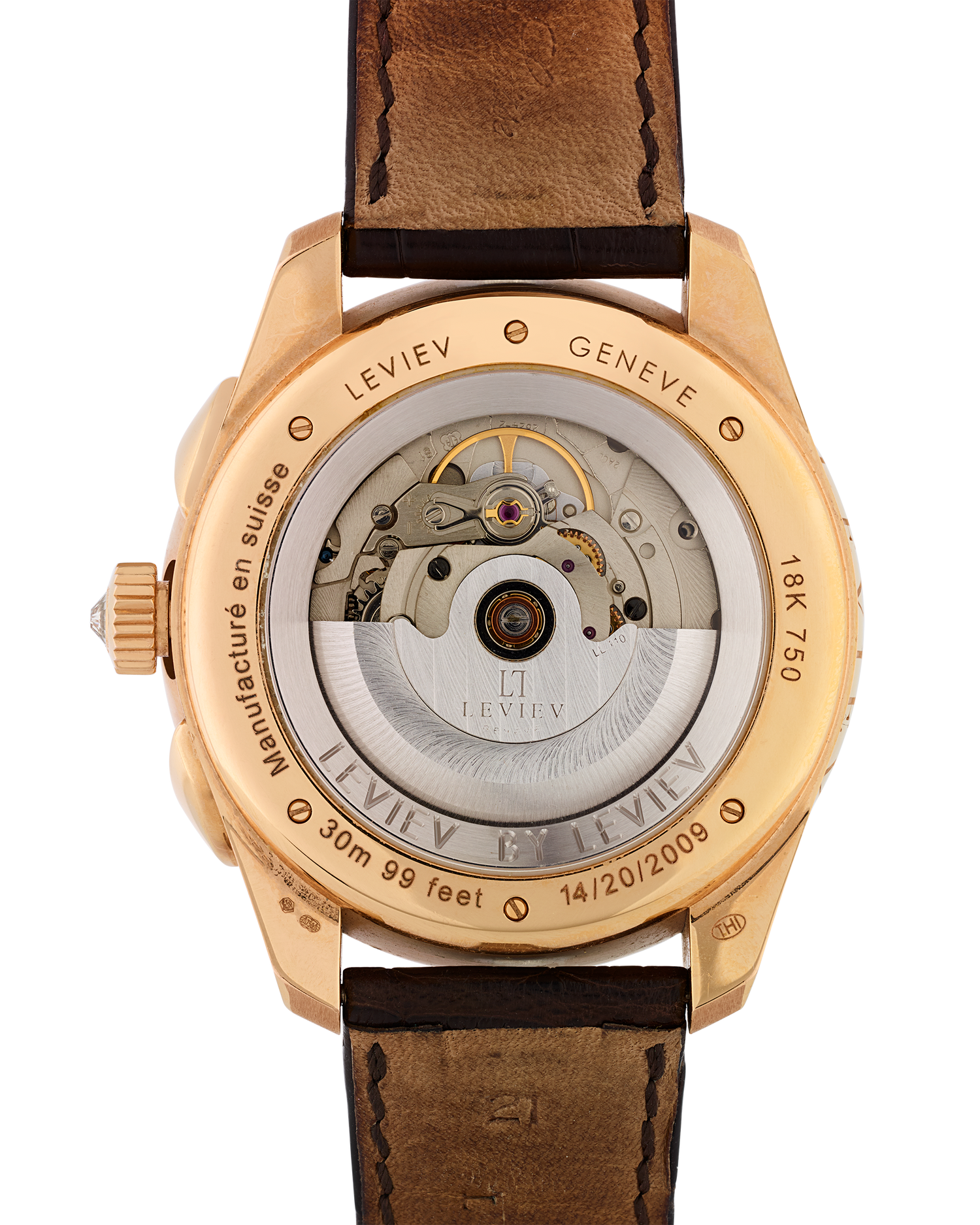 Leviev Rose Gold Flyback Chronograph Watch