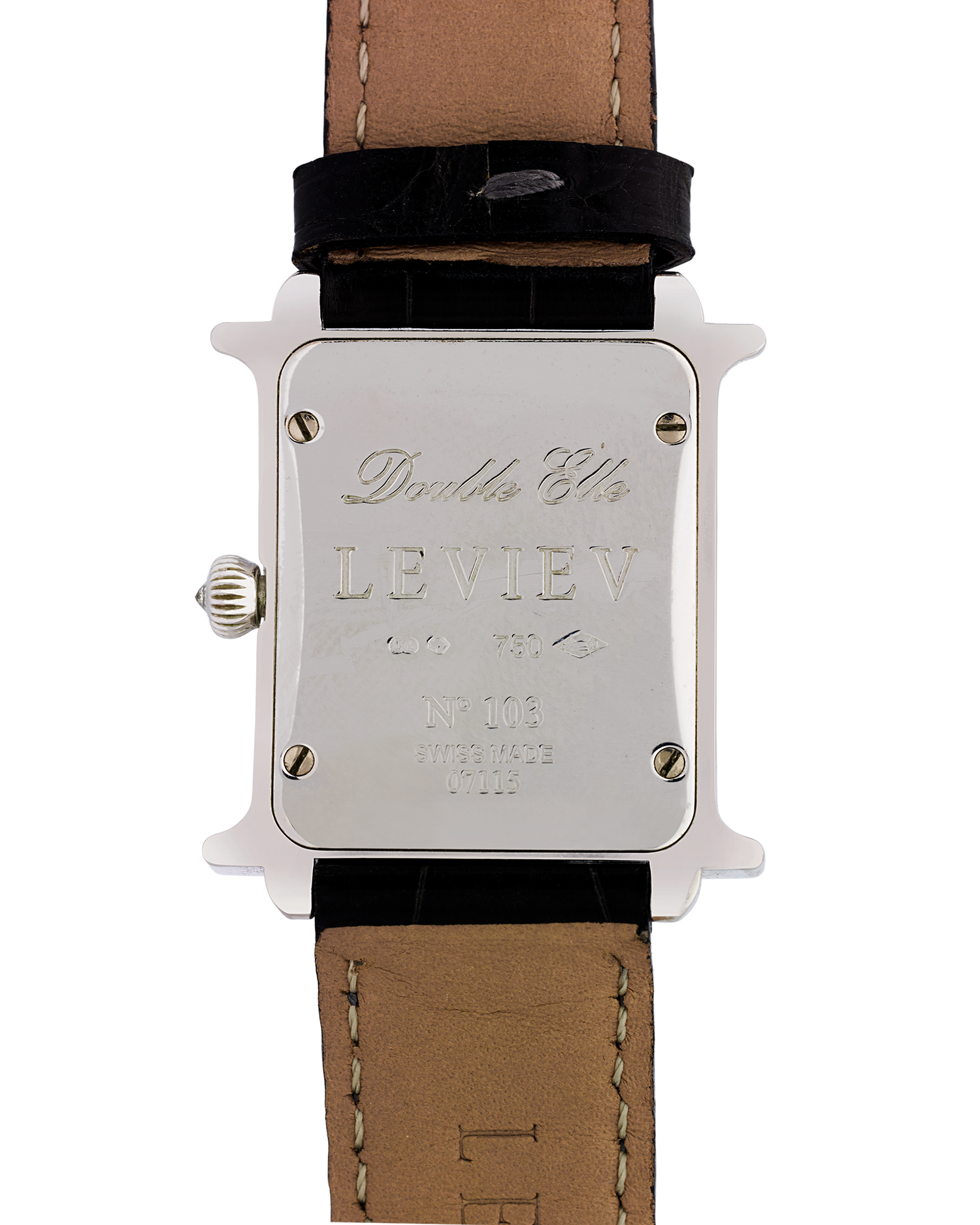 Leviev Double Elle White Gold Watch