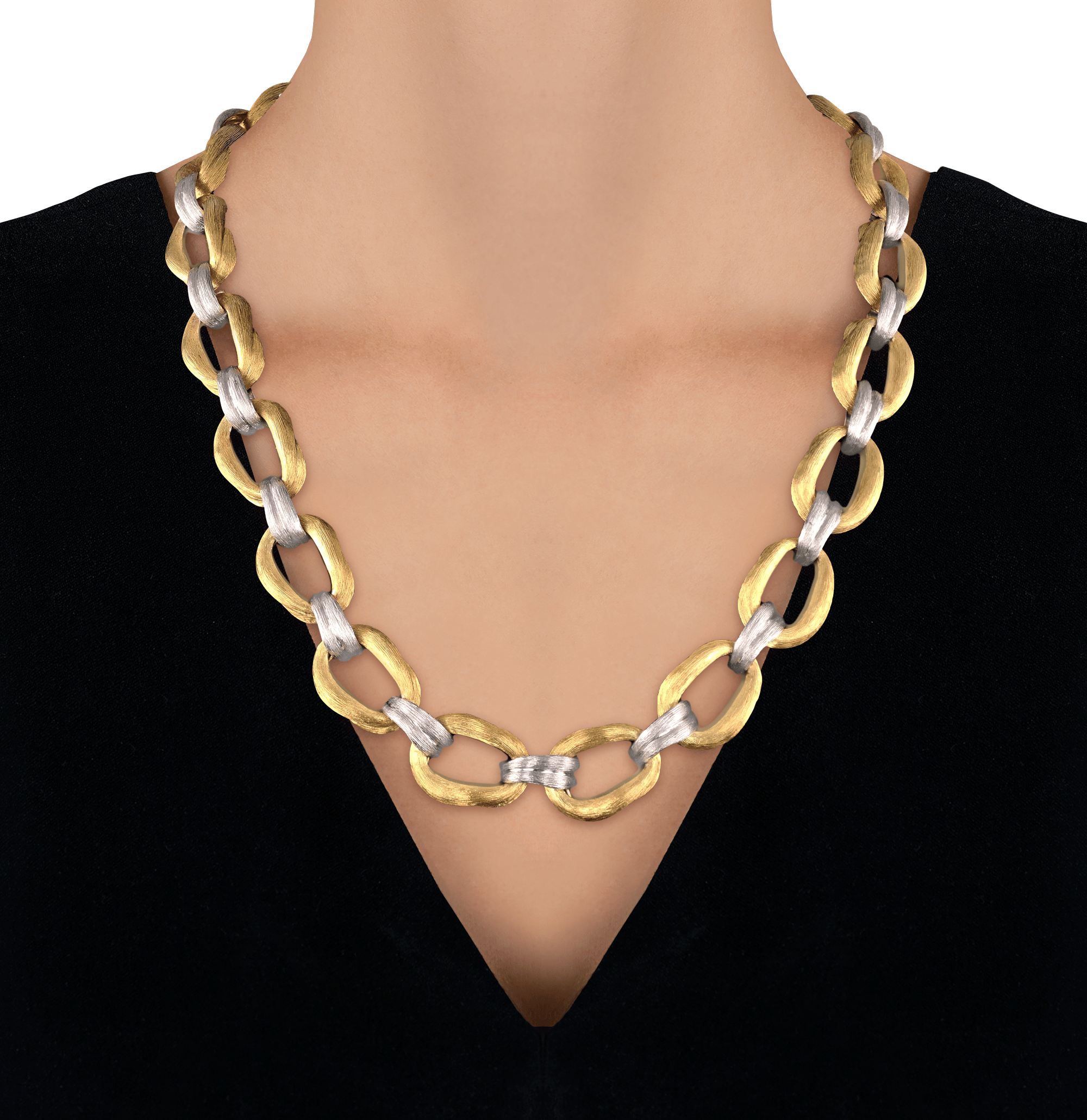 Henry Dunay Gold and Platinum Necklace