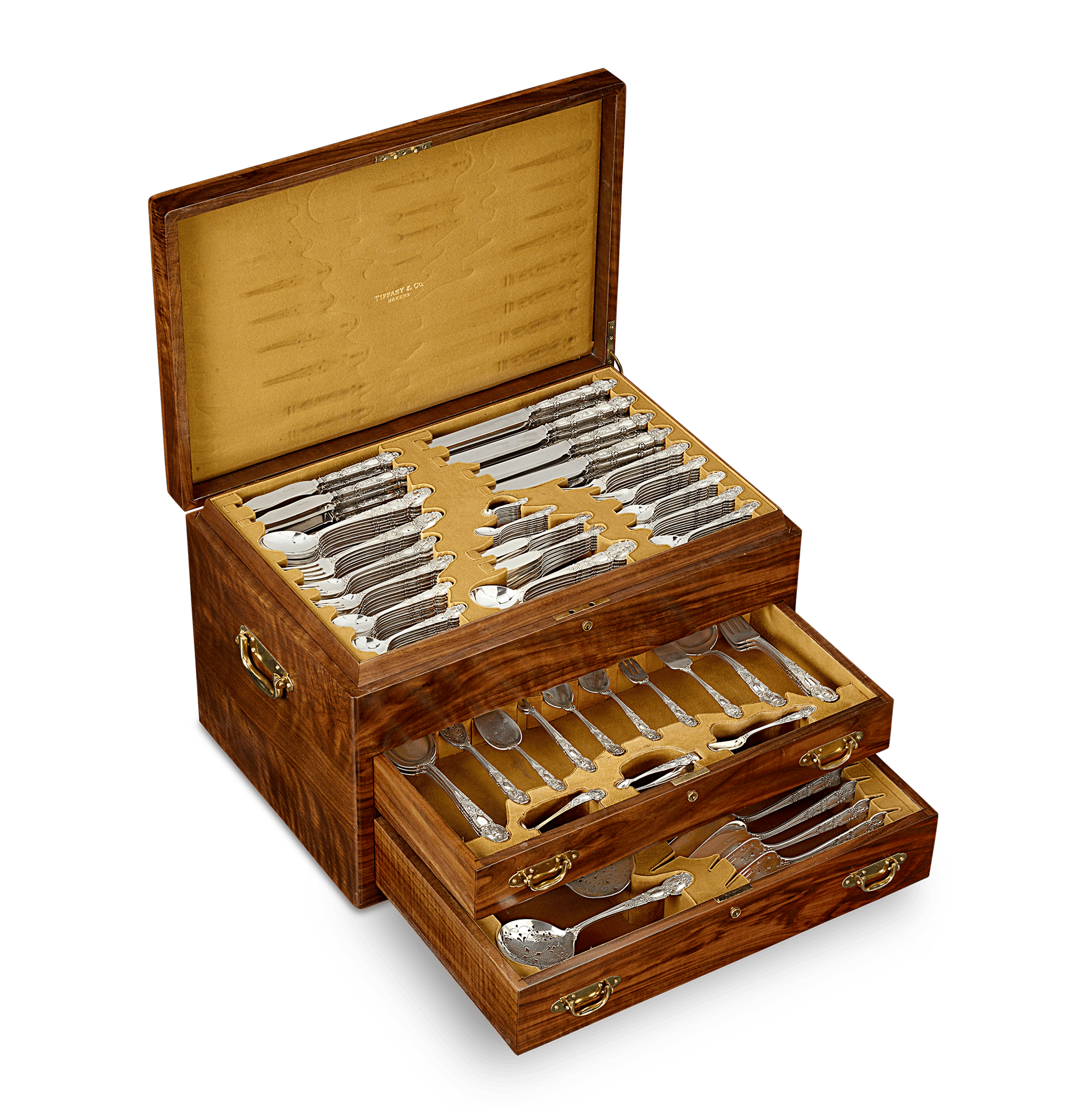Tiffany & Co. Renaissance Silver Flatware Service, 254 Pieces