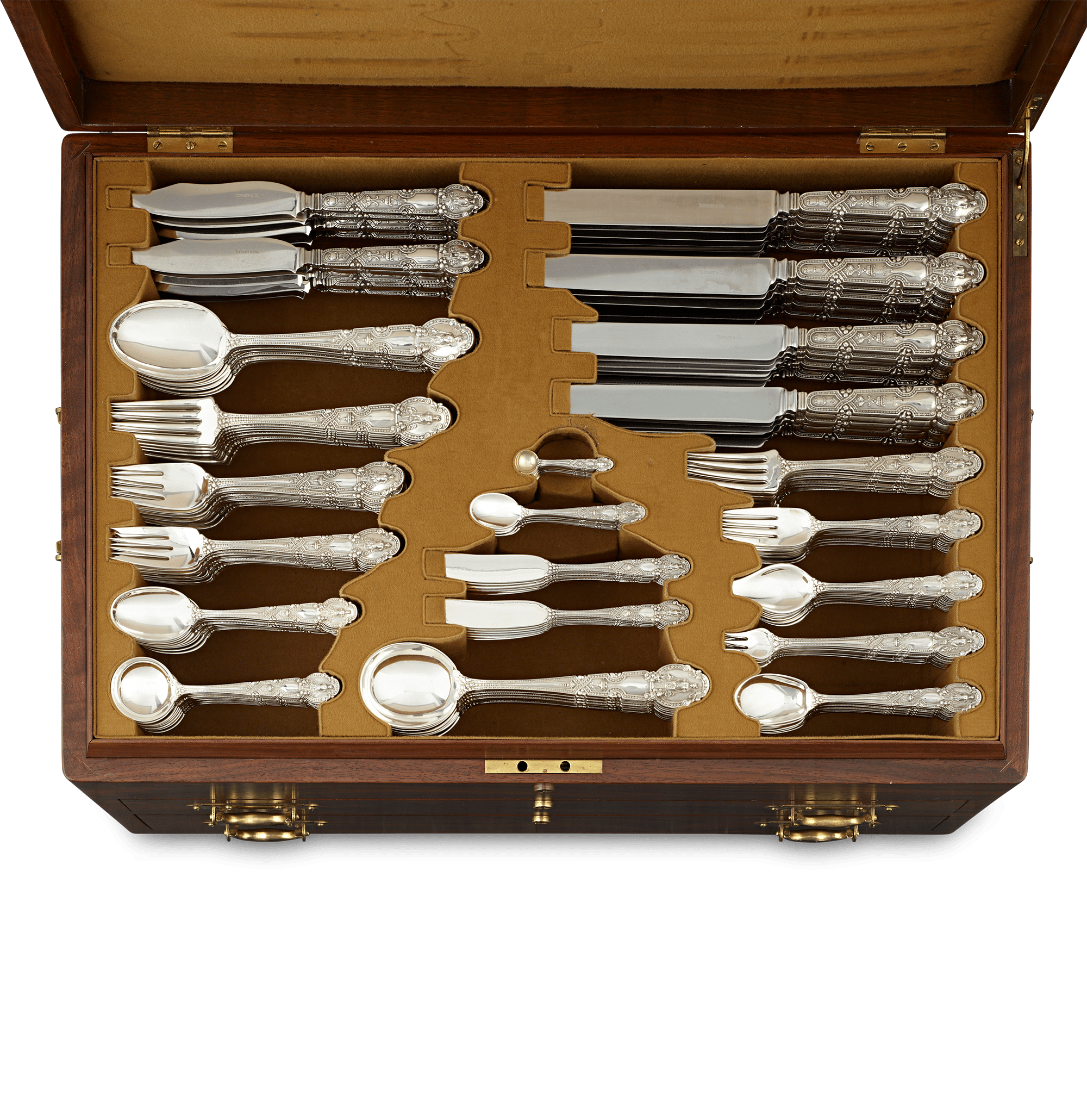 Tiffany & Co. Renaissance Silver Flatware Service, 254 Pieces