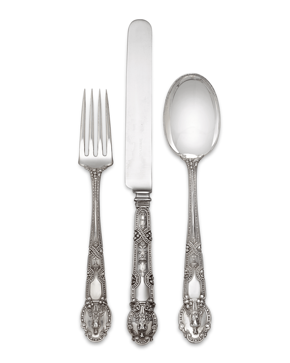 Tiffany & Co. Renaissance Silver Flatware Service, 254 Pieces