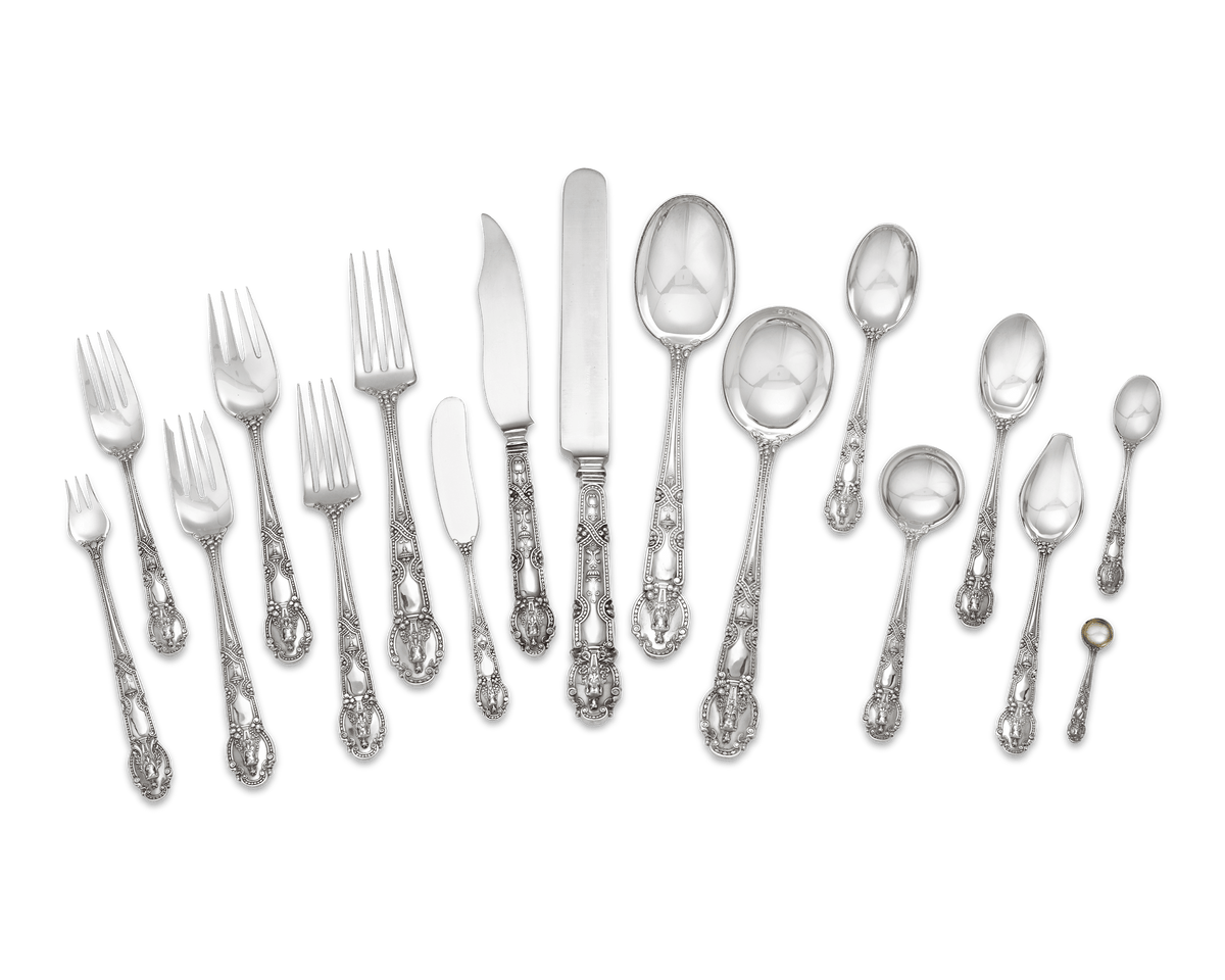 Tiffany & Co. Renaissance Silver Flatware Service, 254 Pieces