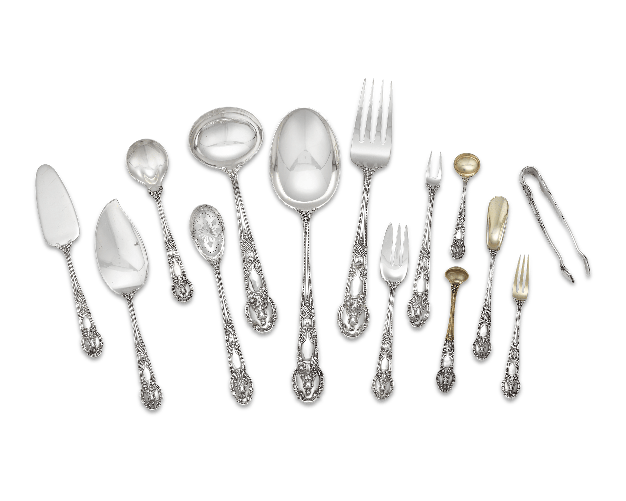 Tiffany & Co. Renaissance Silver Flatware Service, 254 Pieces