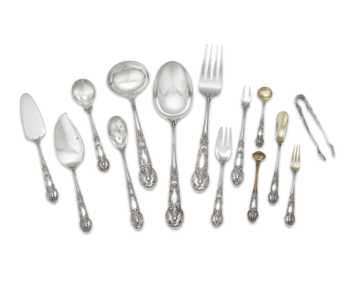 Tiffany & Co. Renaissance Silver Flatware Service, 254 Pieces