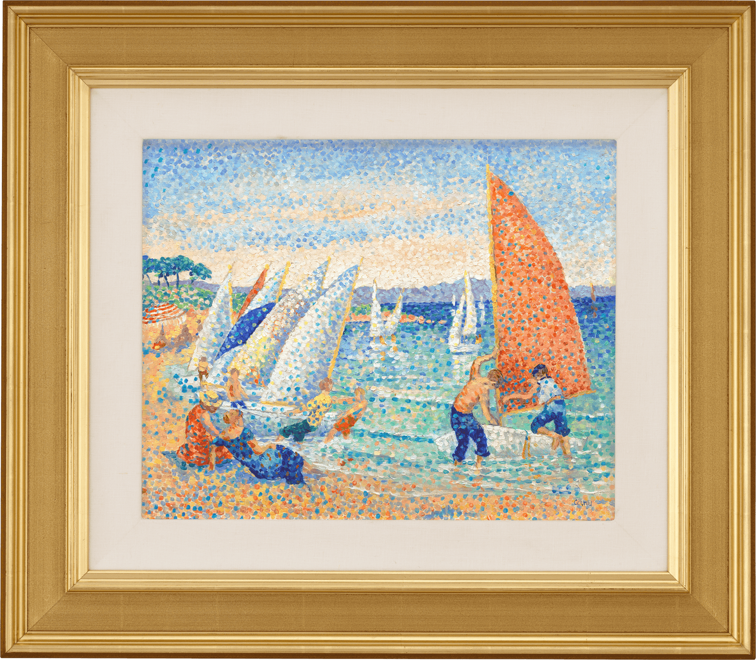 Preparations for the Regattas by Yvonne Canu