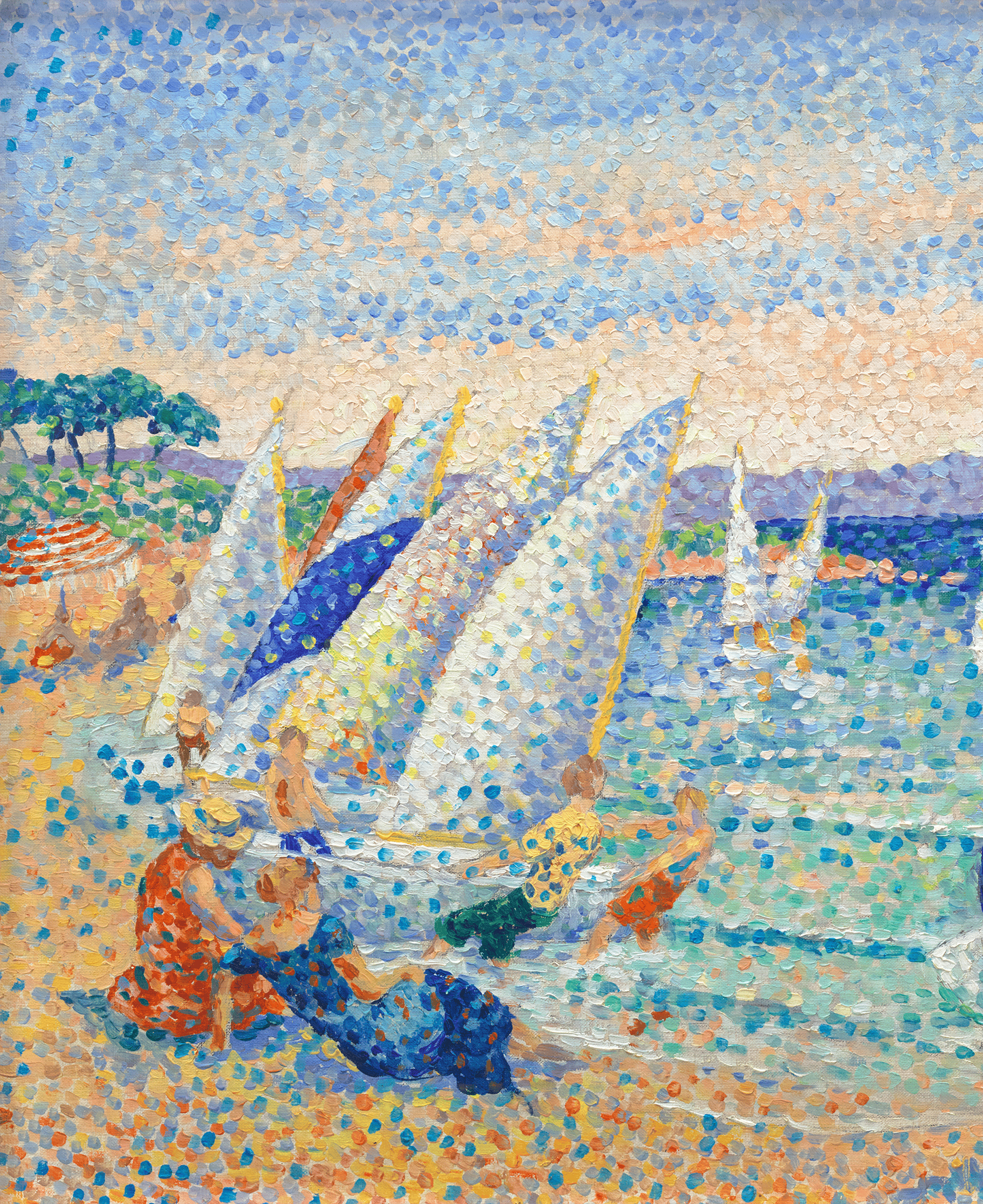 Preparations for the Regattas by Yvonne Canu