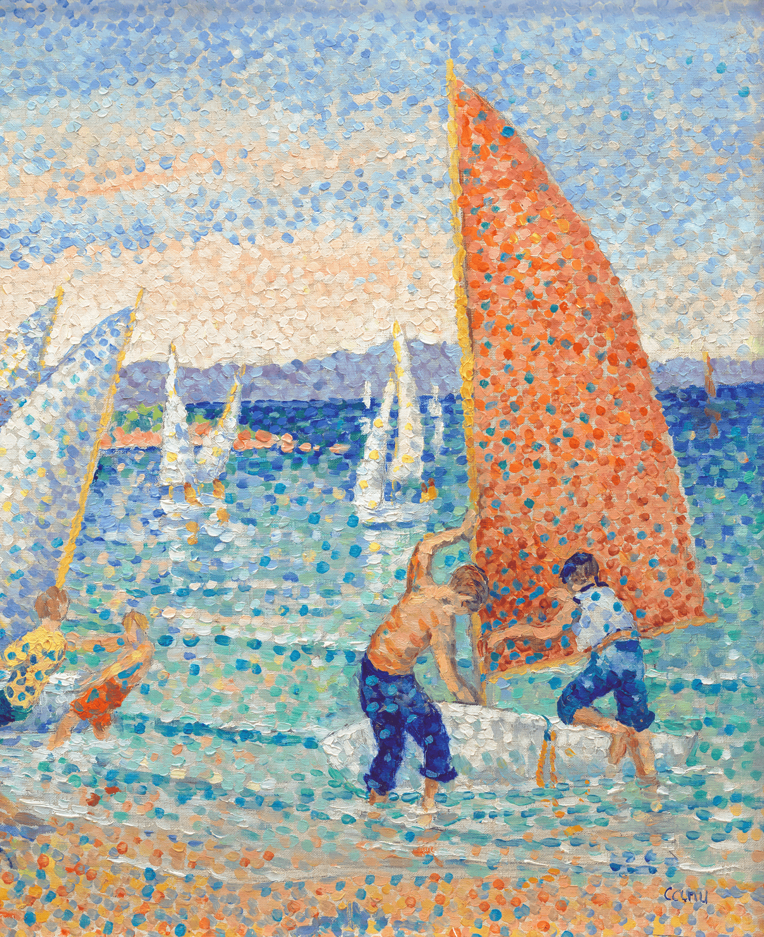 Preparations for the Regattas by Yvonne Canu