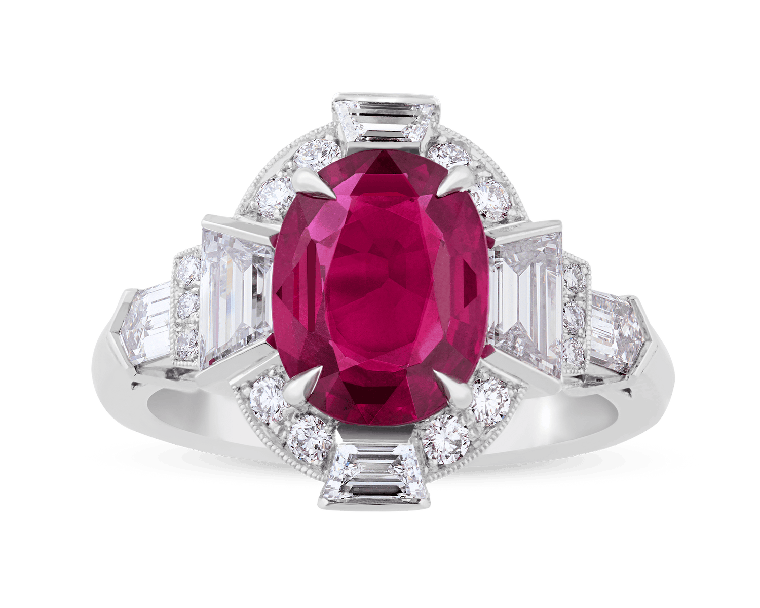 Raymond Yard Untreated Ruby Ring, 2.25 Carats