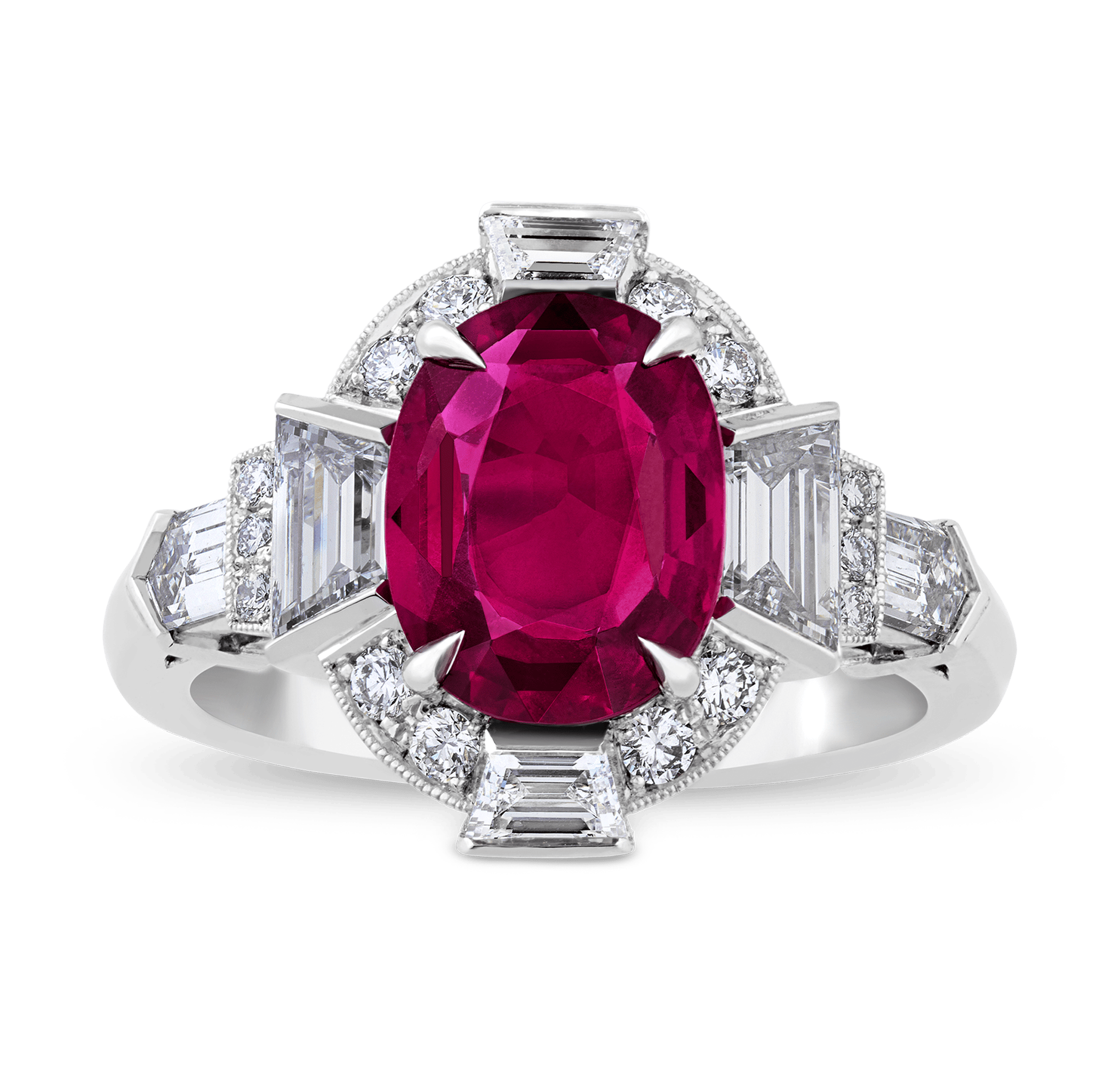 Raymond Yard Untreated Ruby Ring, 2.25 Carats