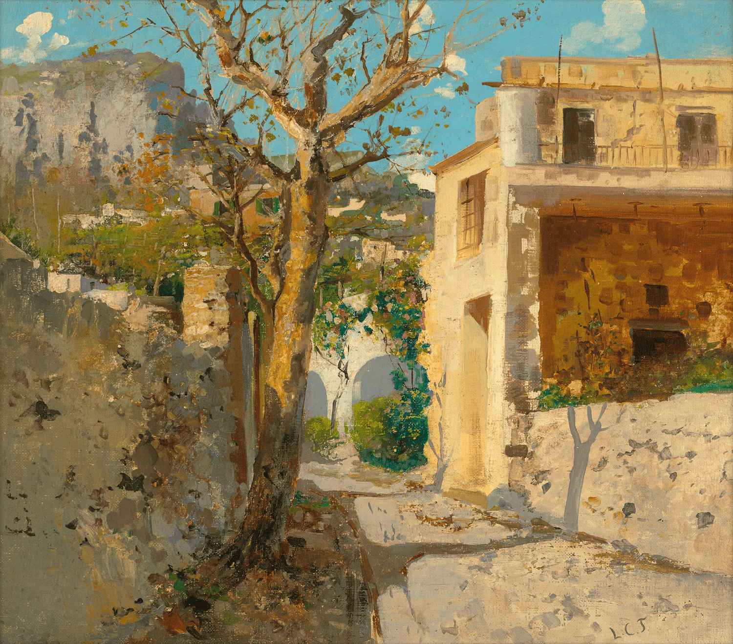 Mediterranean Scene by Louis Comfort Tiffany