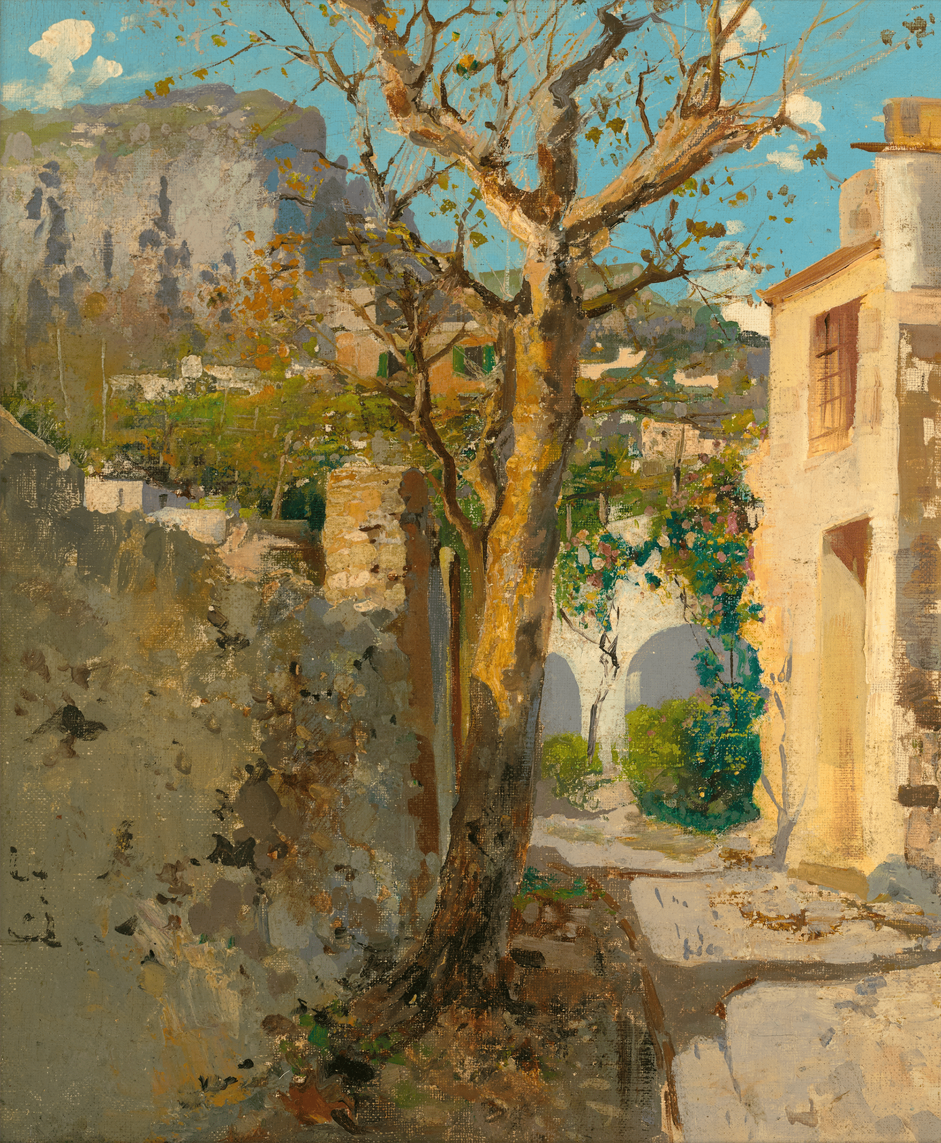 Mediterranean Scene by Louis Comfort Tiffany