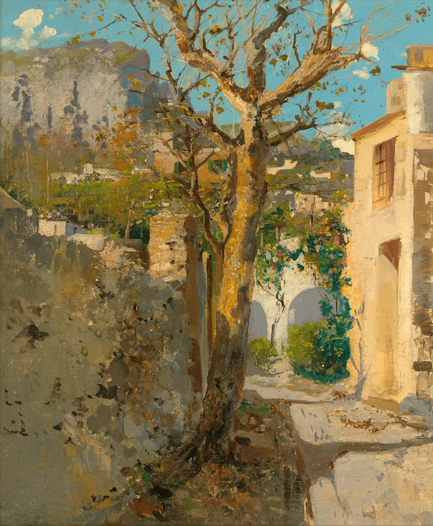 Mediterranean Scene by Louis Comfort Tiffany