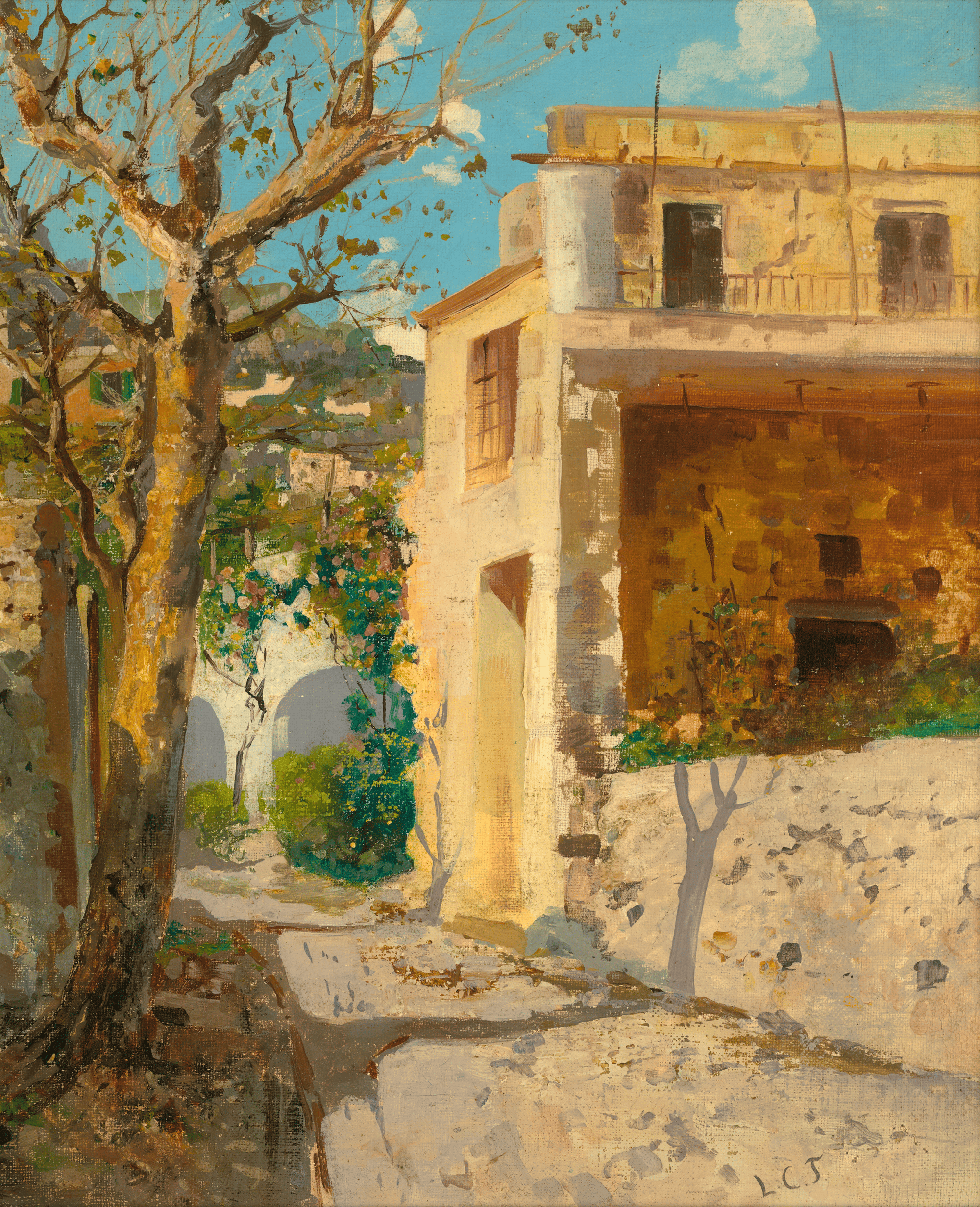 Mediterranean Scene by Louis Comfort Tiffany