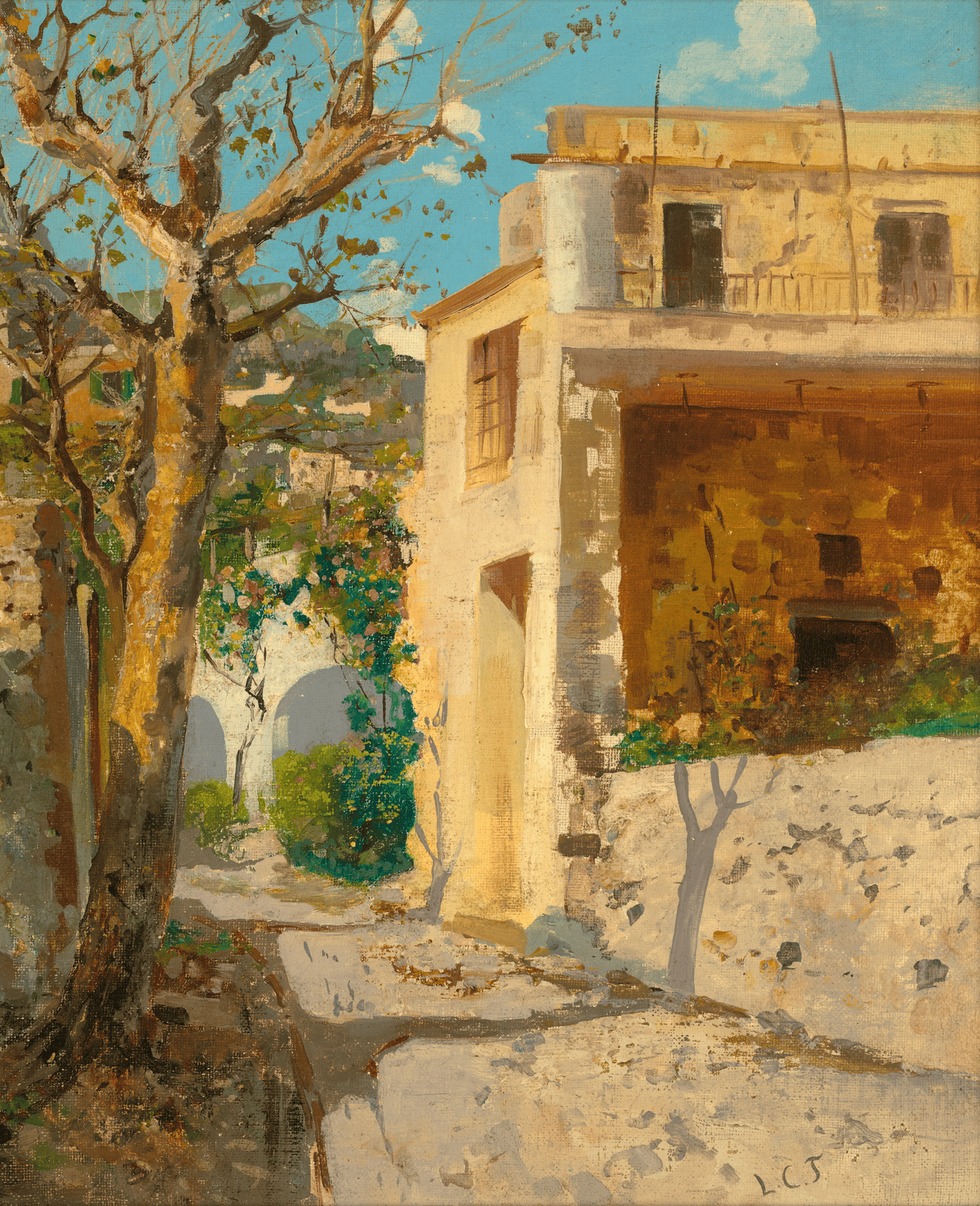 Mediterranean Scene by Louis Comfort Tiffany