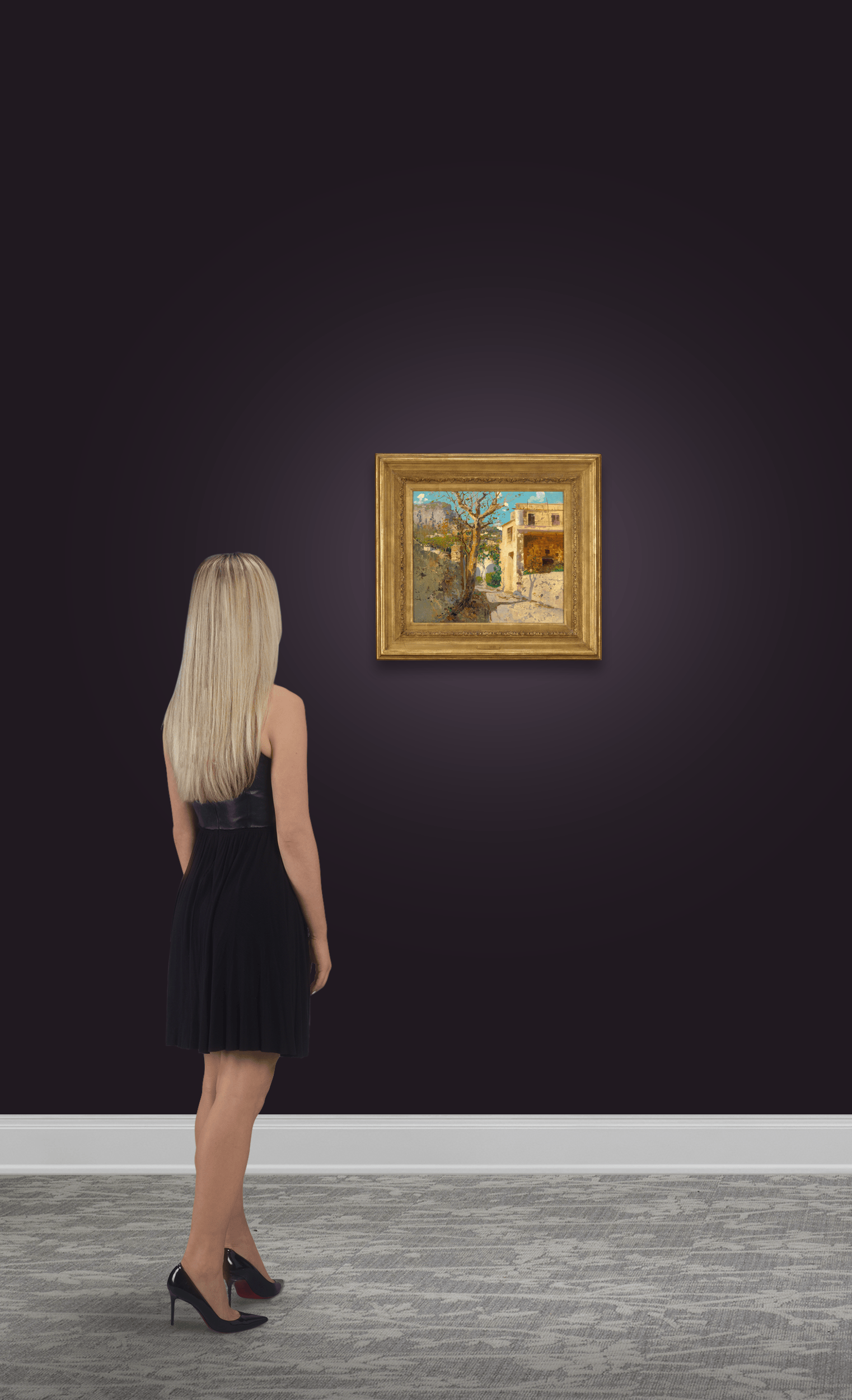 Mediterranean Scene by Louis Comfort Tiffany