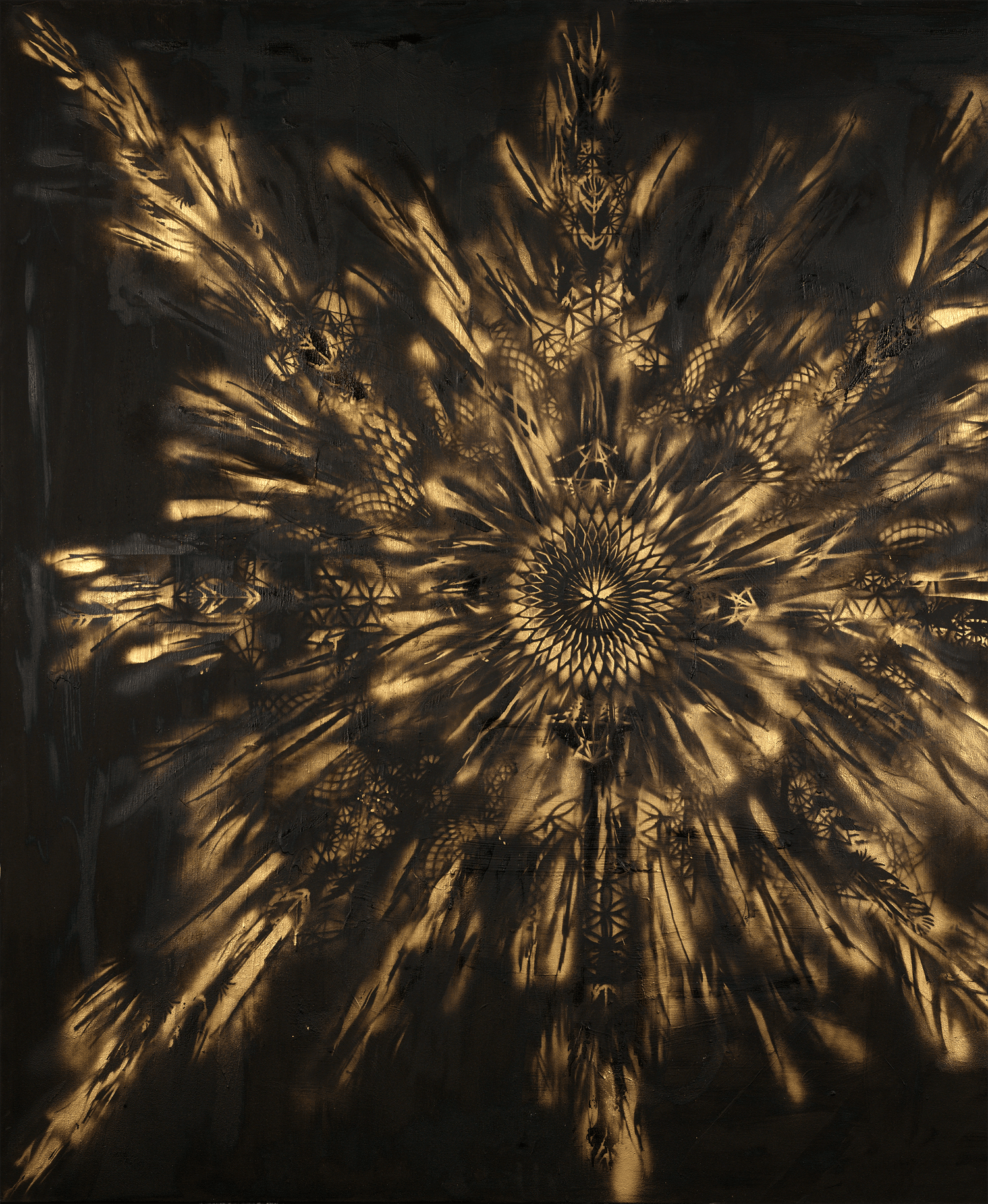 Sacred Flower at Night by Louis Carreon