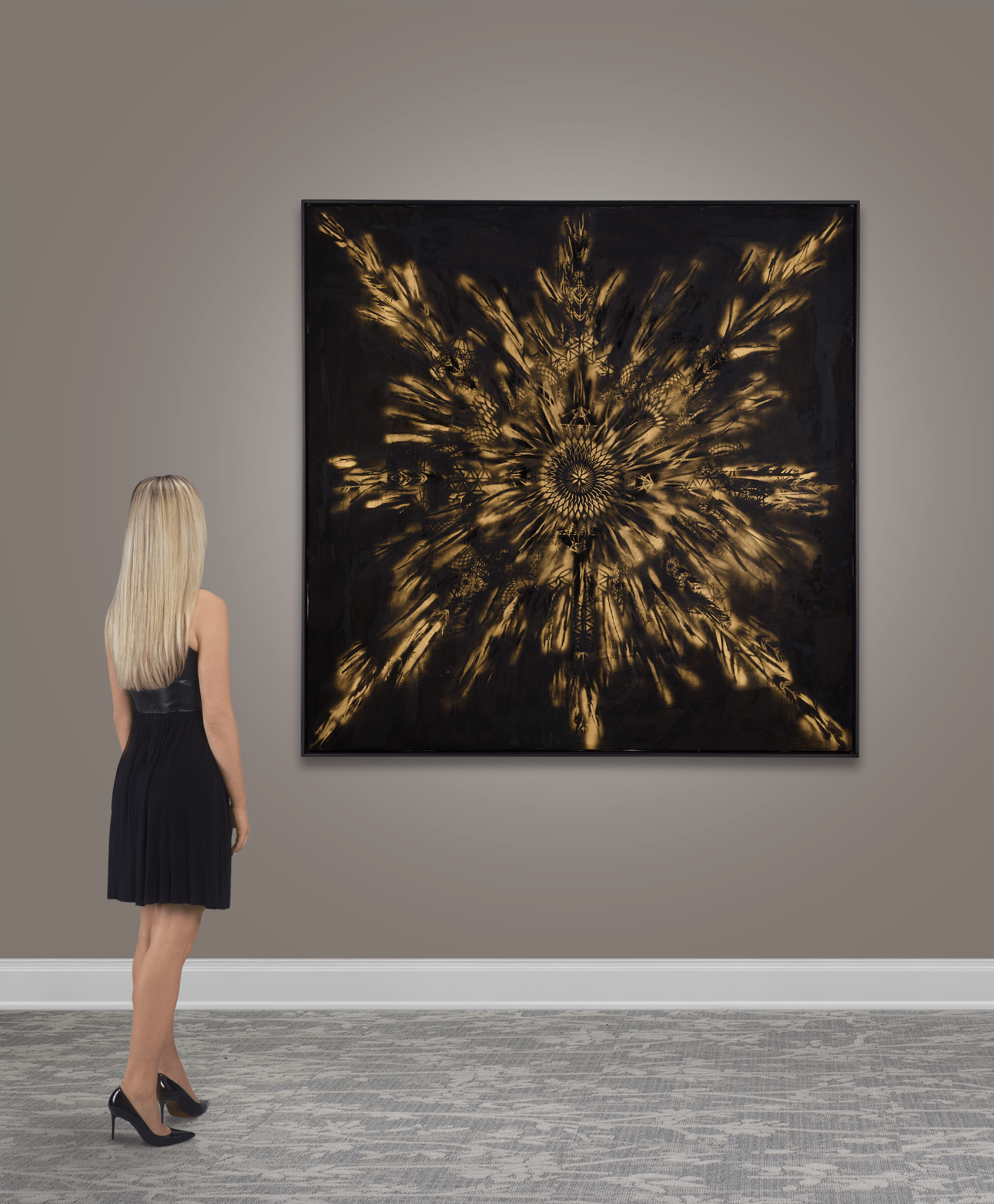 Sacred Flower at Night by Louis Carreon