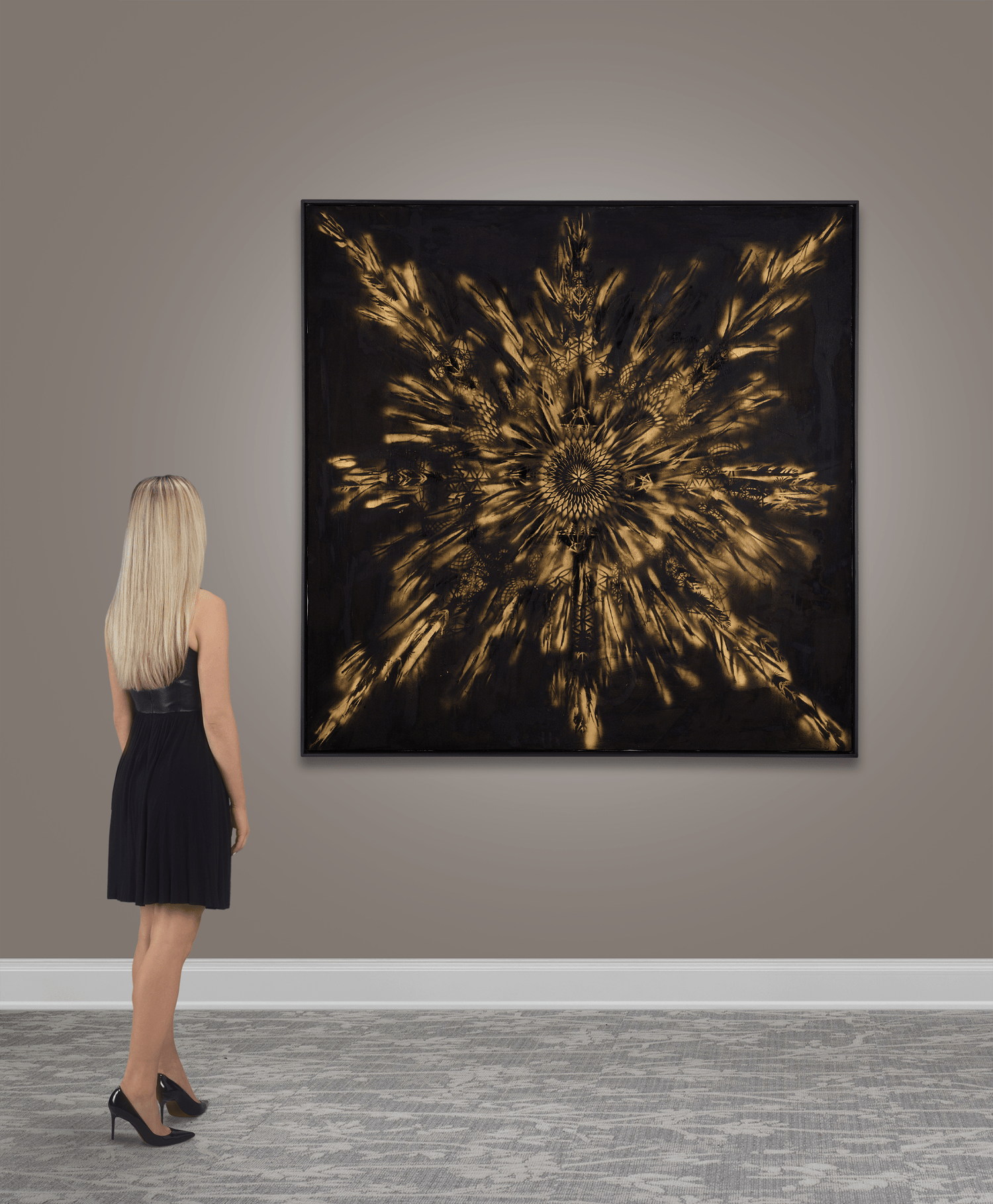 Sacred Flower at Night by Louis Carreon