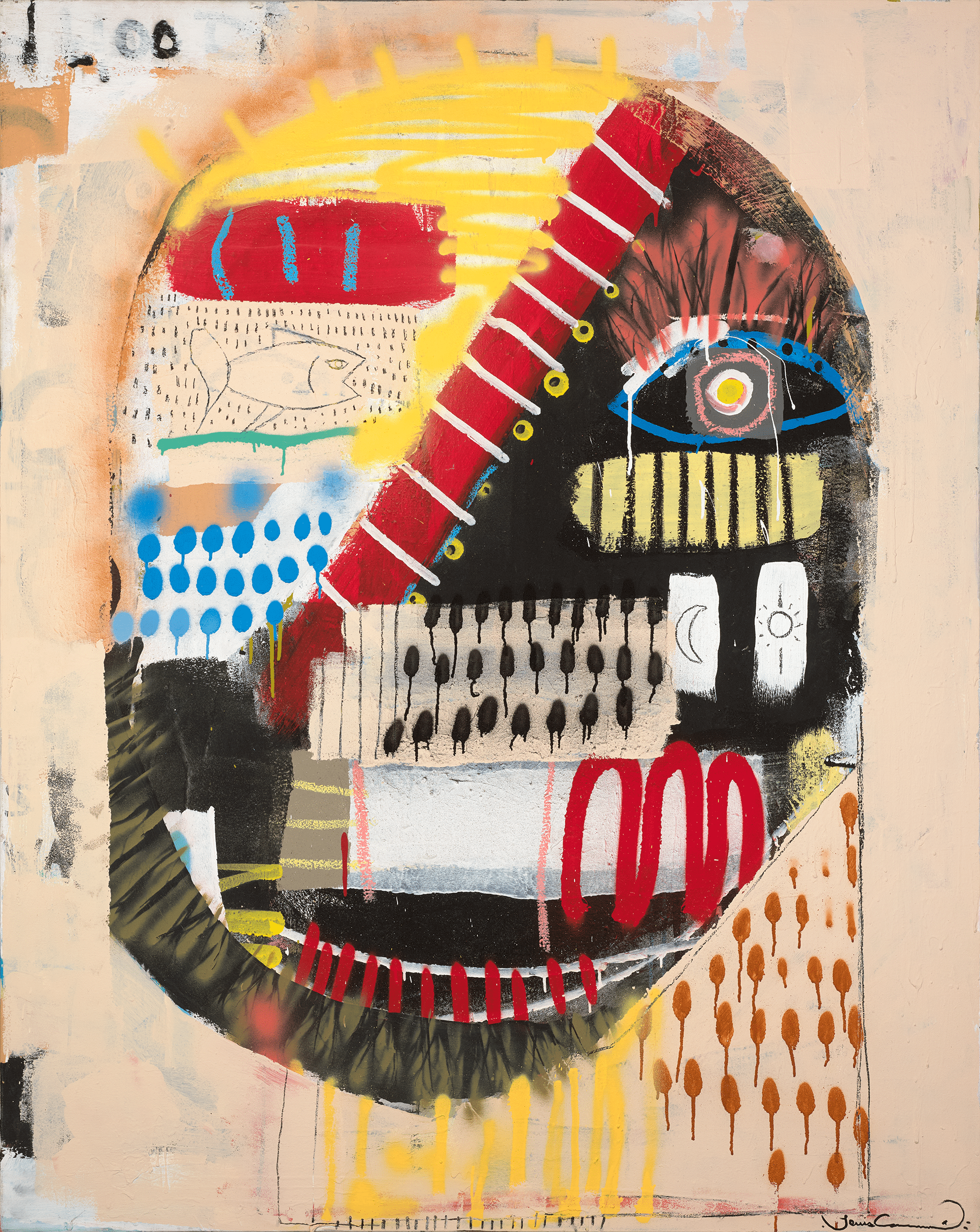 Vacation Always–After Basquiat by Louis Carreon