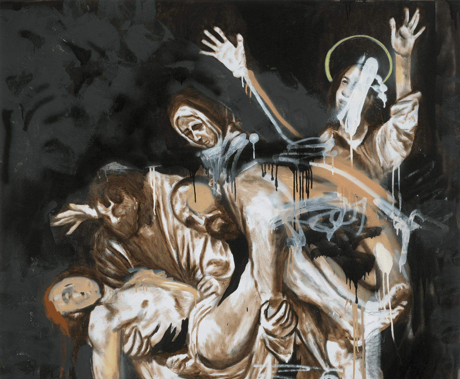 Family Grace—After Caravaggio by Louis Carreon