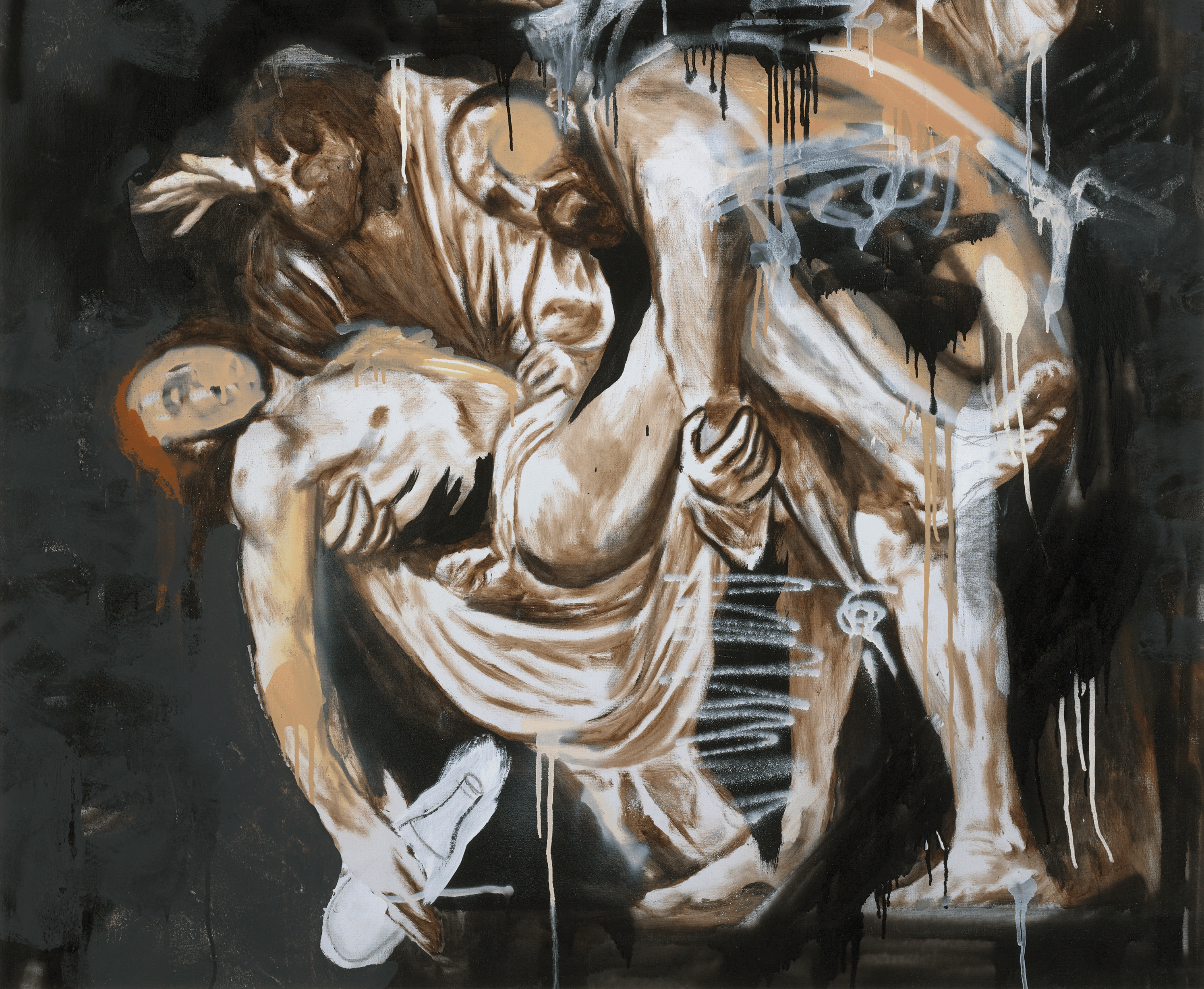 Family Grace—After Caravaggio by Louis Carreon