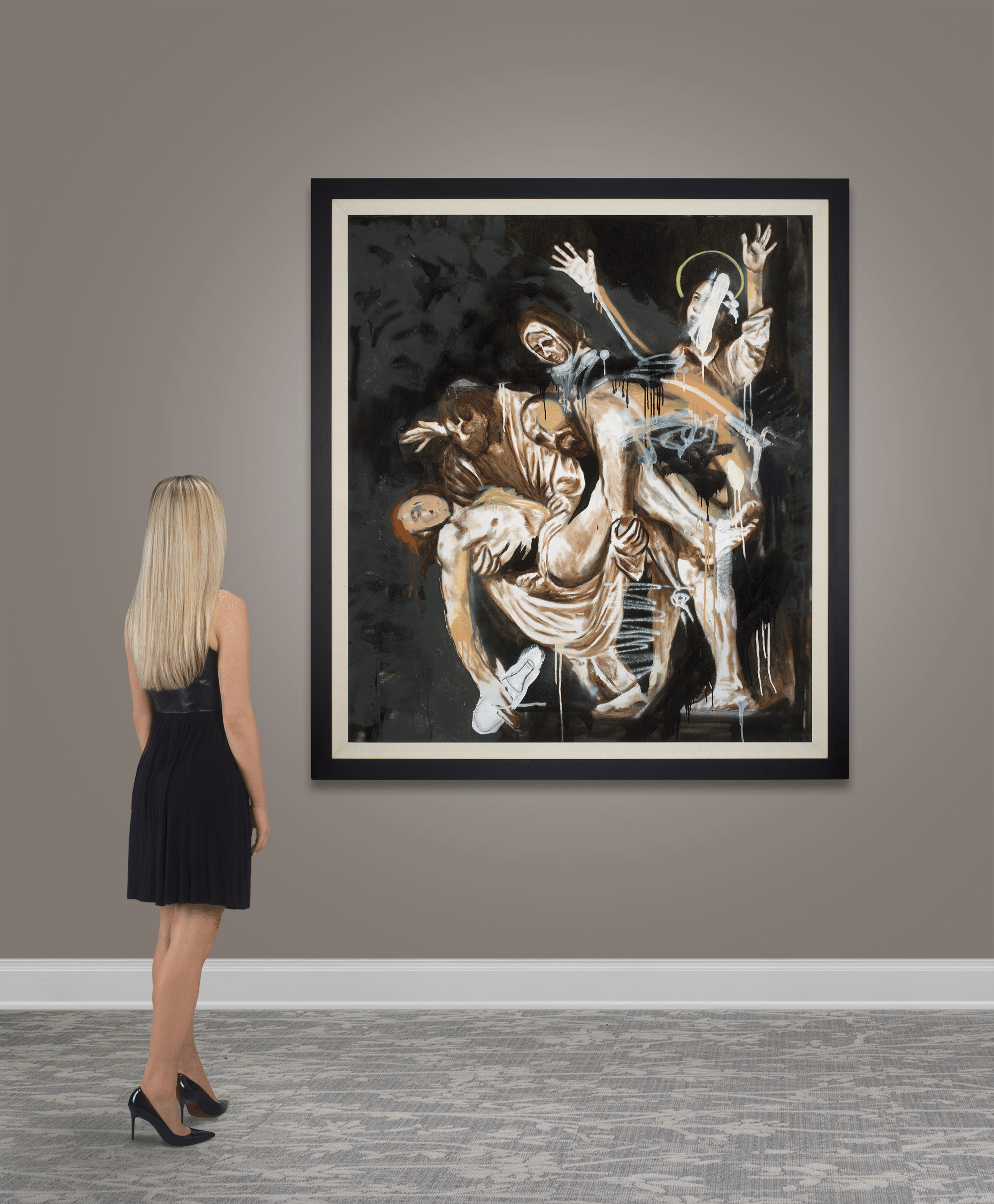 Family Grace—After Caravaggio by Louis Carreon