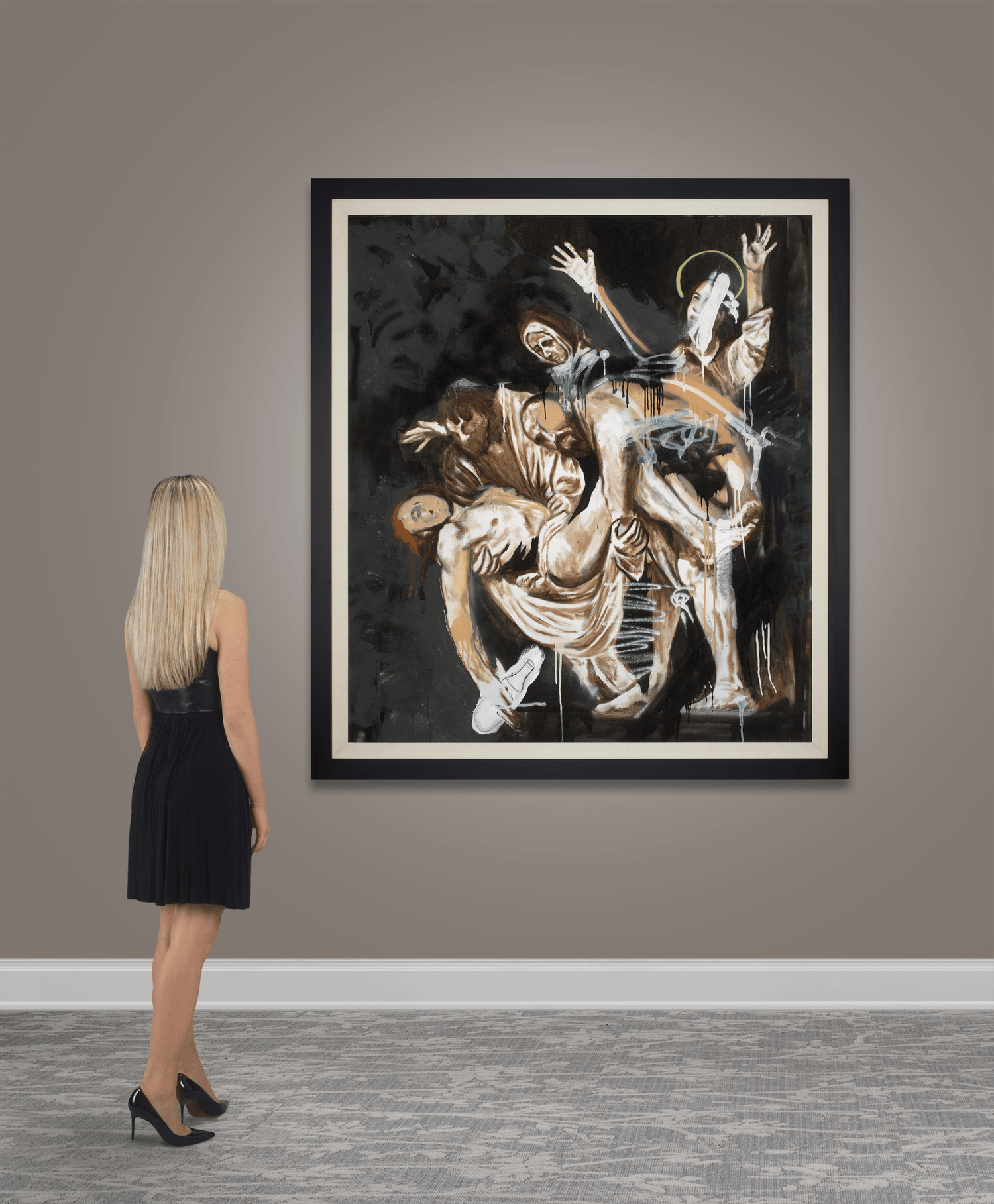 Family Grace—After Caravaggio by Louis Carreon