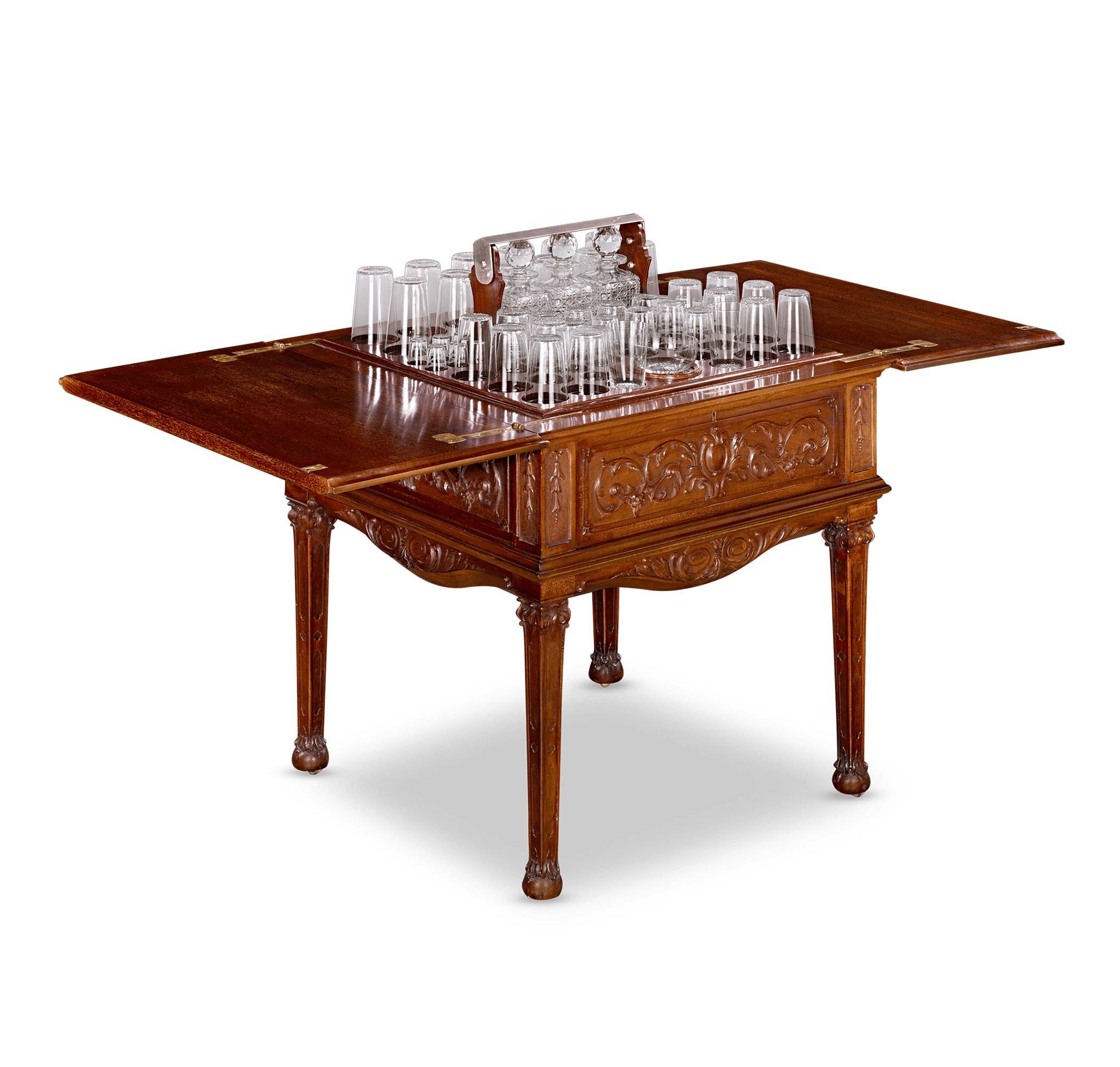 Edwardian Mahogany Surprise Drinks Table