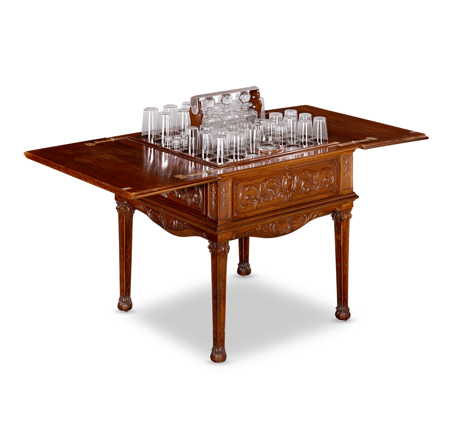 Edwardian Mahogany Surprise Drinks Table