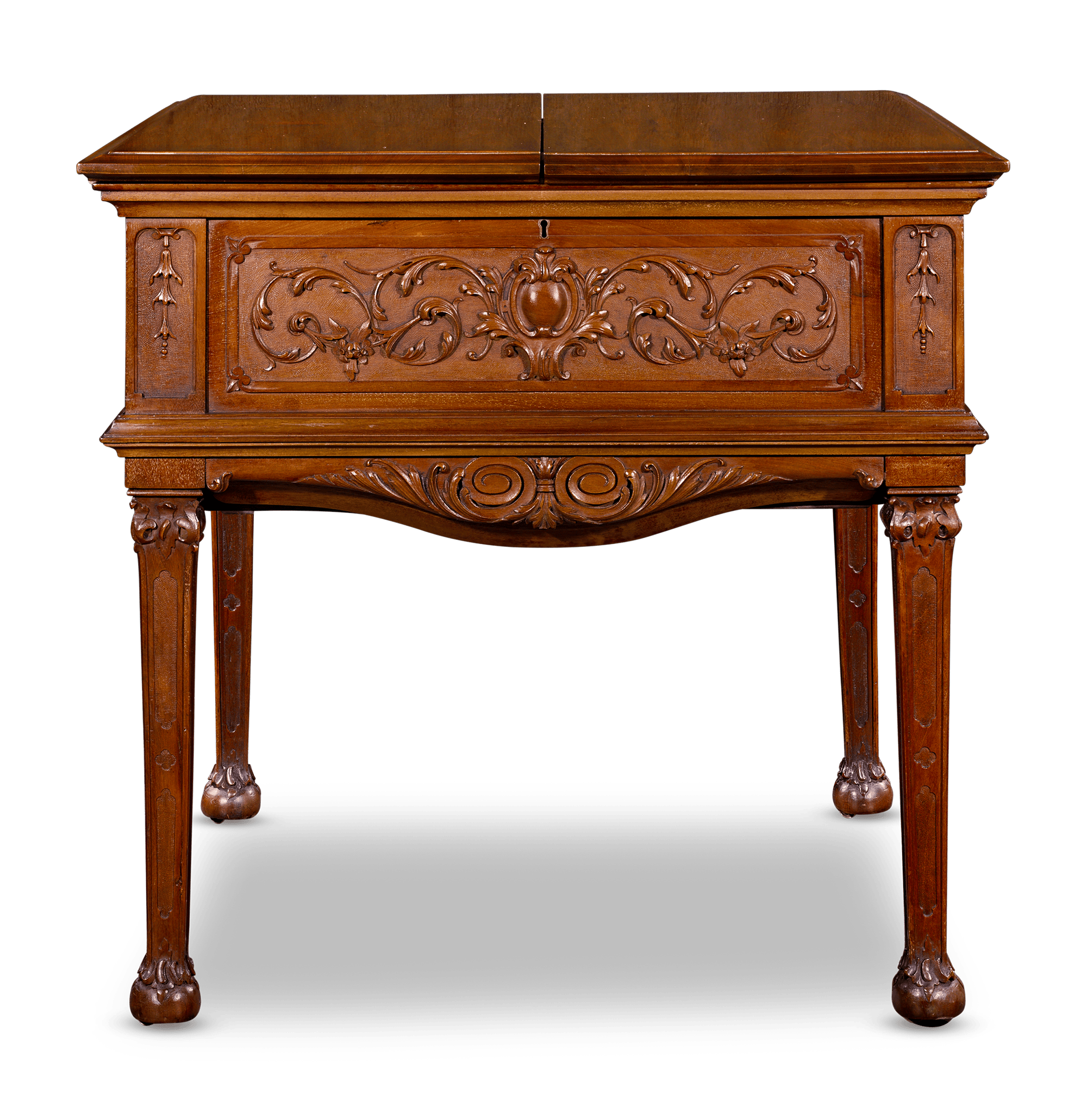 Edwardian Mahogany Surprise Drinks Table