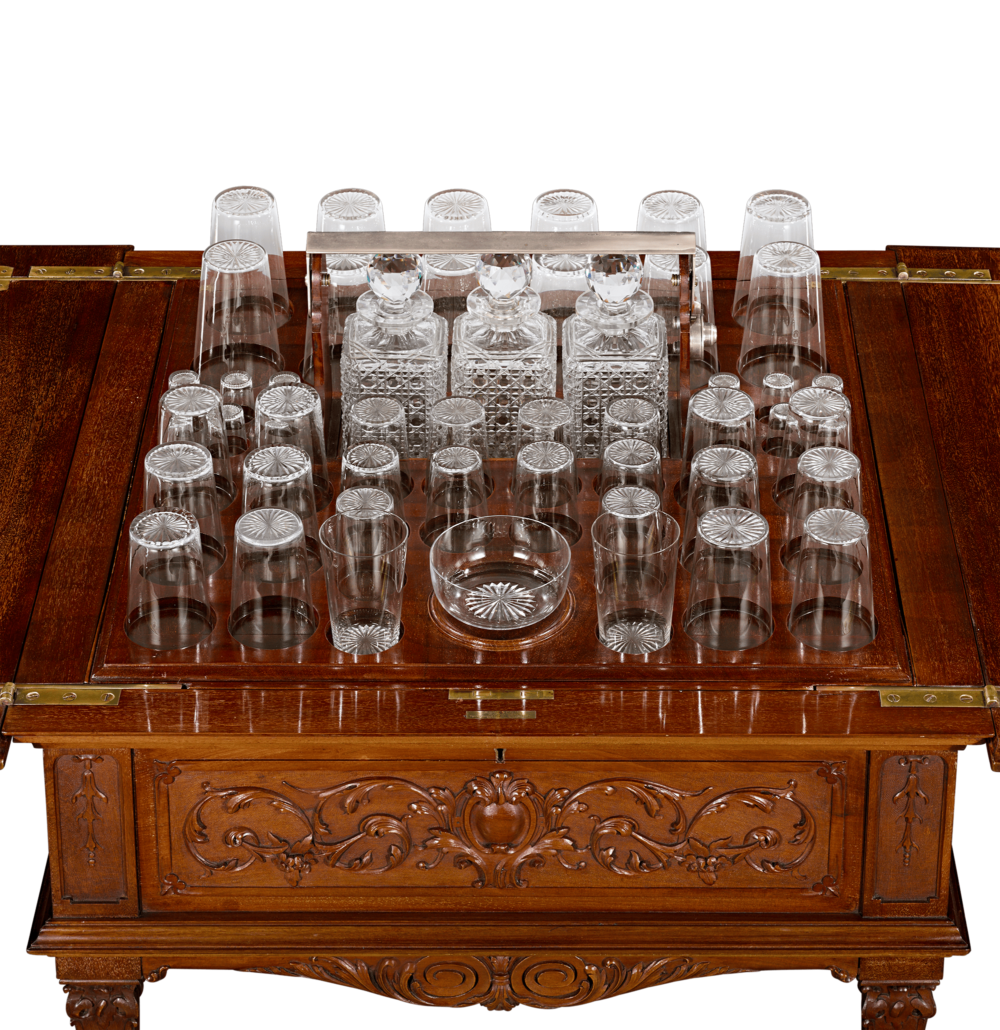 Edwardian Mahogany Surprise Drinks Table