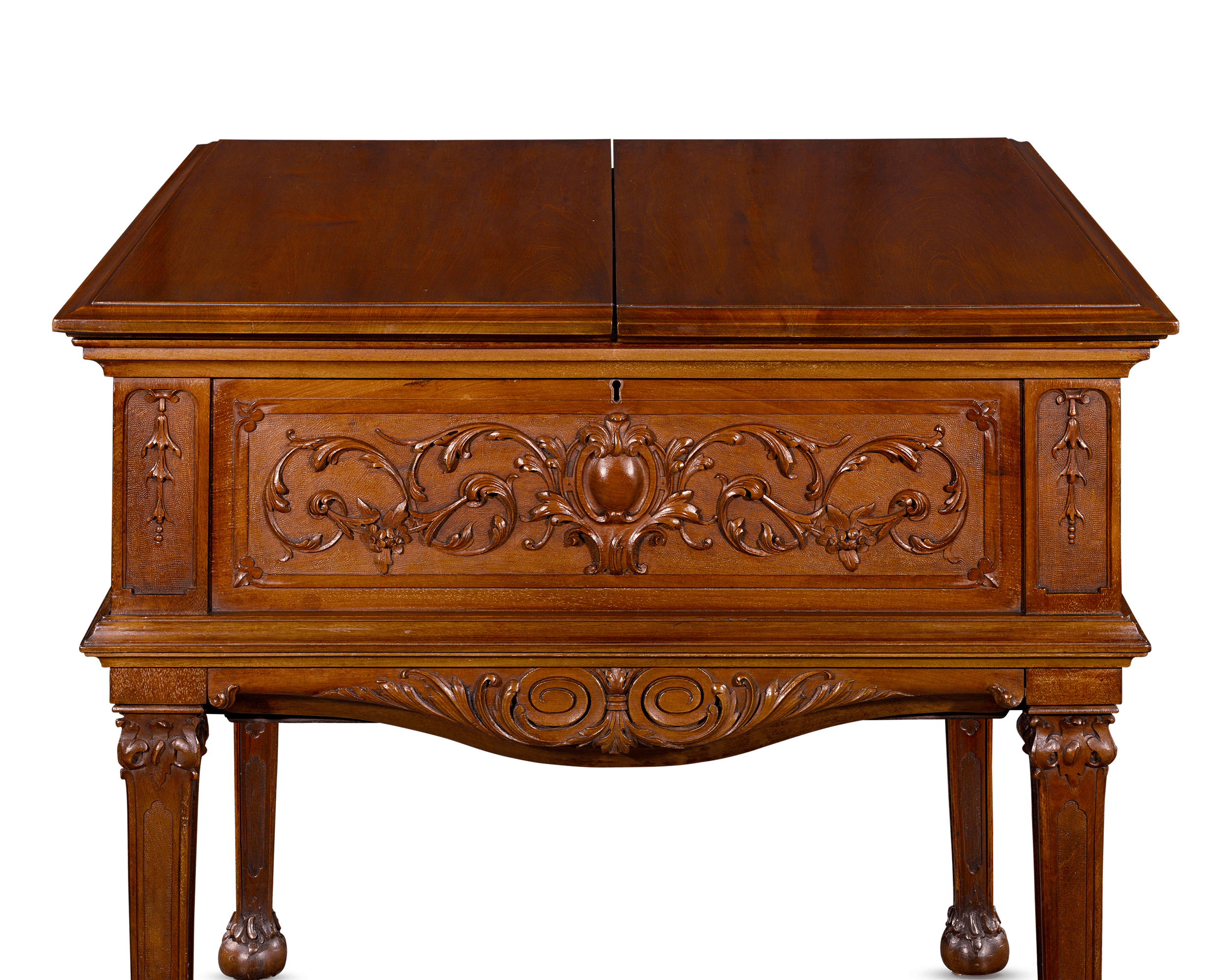 Edwardian Mahogany Surprise Drinks Table
