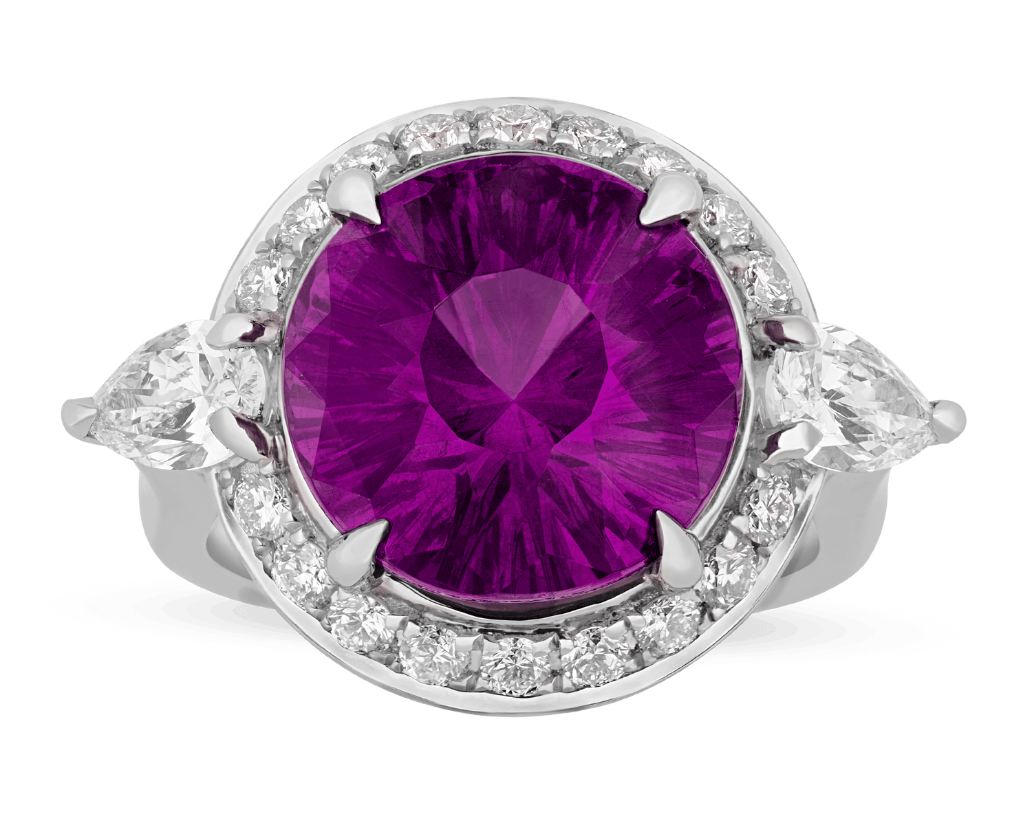 Color-Change Pyrope Garnet Ring, 8.85 Carats