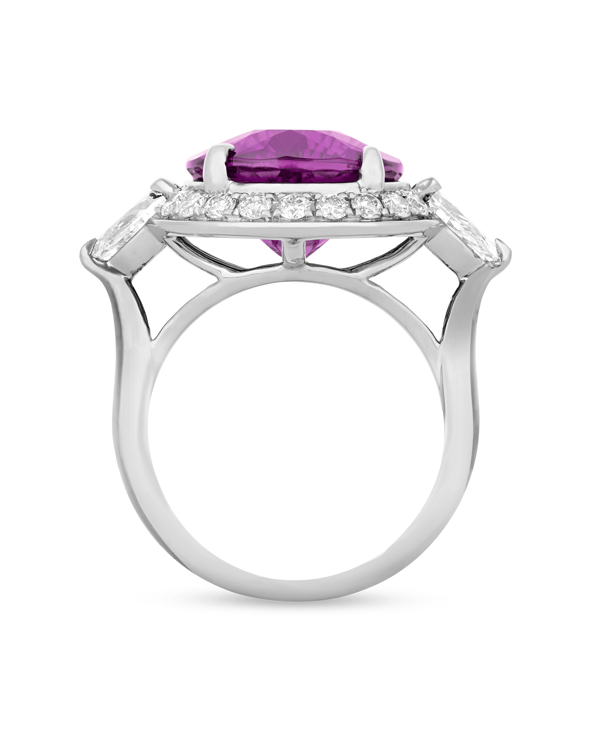 Color-Change Pyrope Garnet Ring, 8.85 Carats