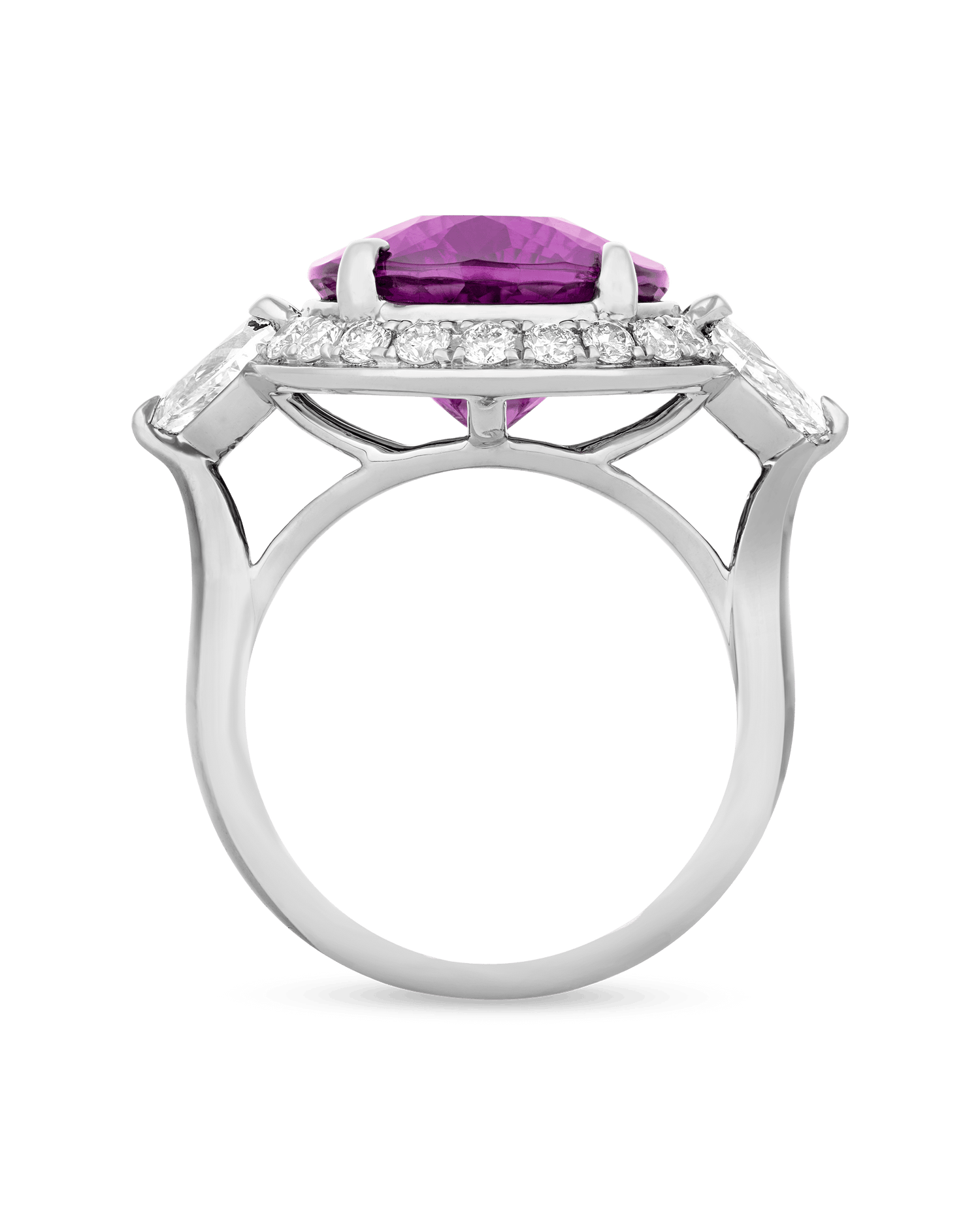 Color-Change Pyrope Garnet Ring, 8.85 Carats