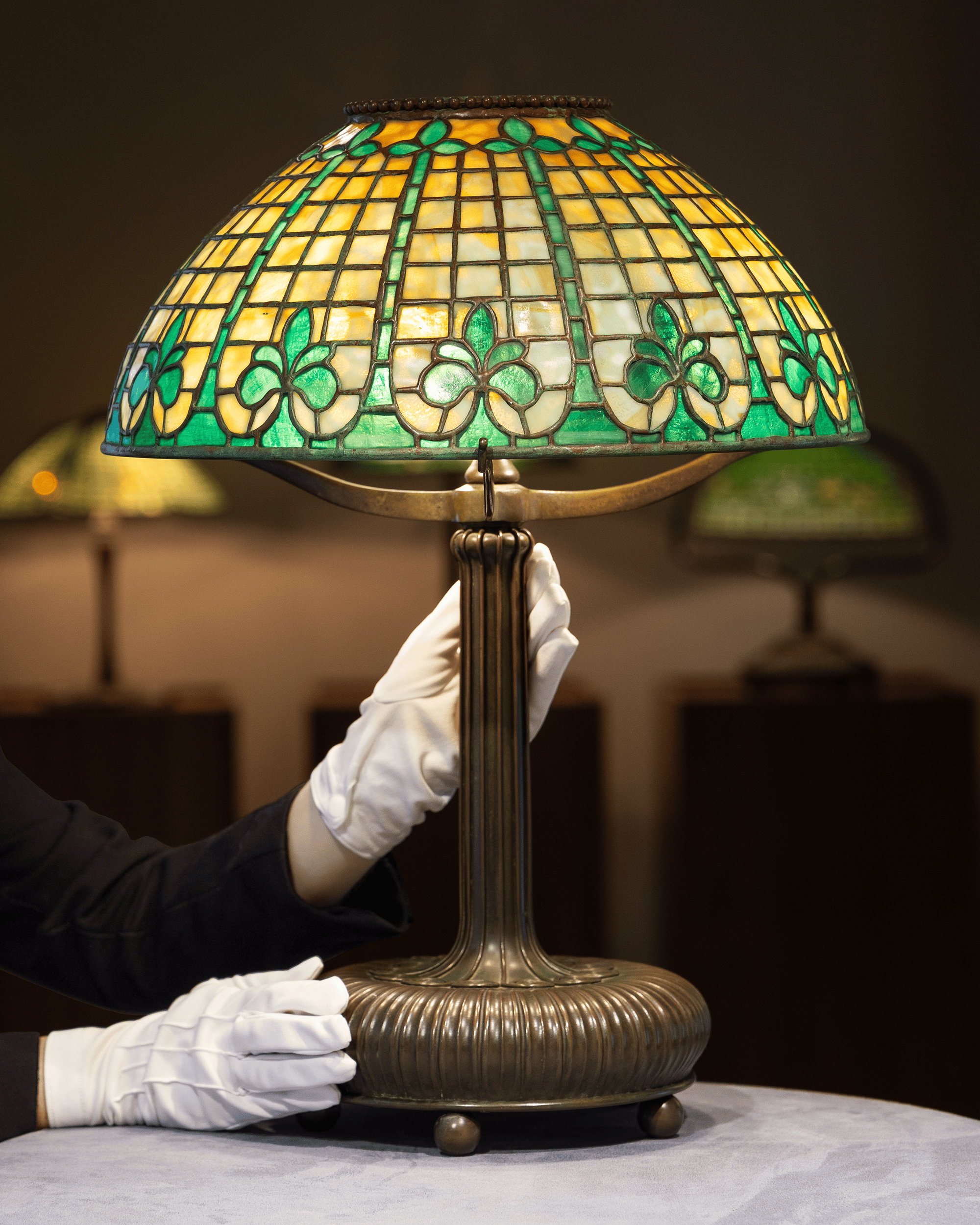 Tiffany Studios Fleur-de-Lis Lamp