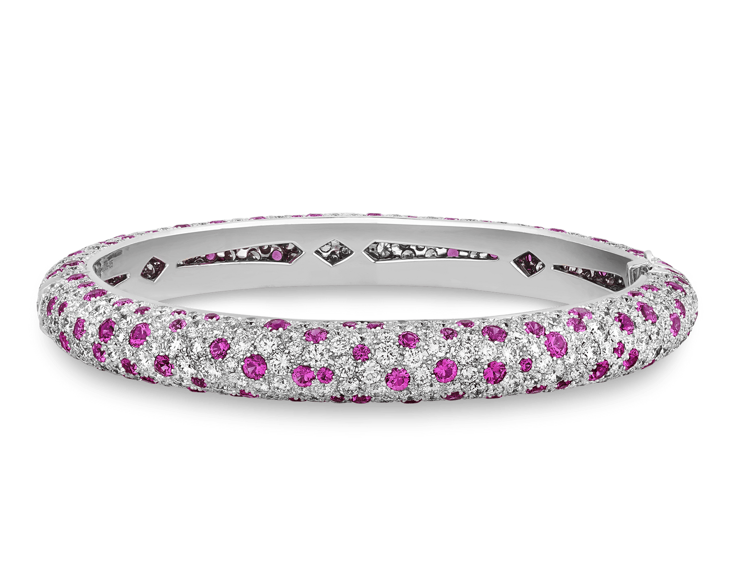 Diamond and Pink Sapphire Bangle
