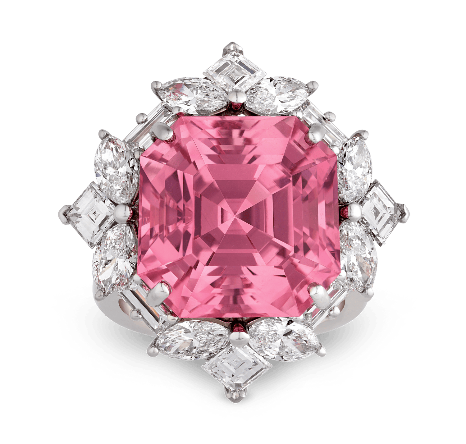 Oscar Heyman Pink Tourmaline Ring, 17.35 Carats