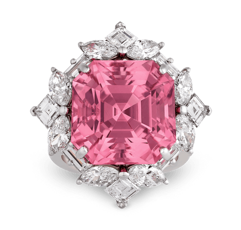 Oscar Heyman Pink Tourmaline Ring, 17.35 Carats