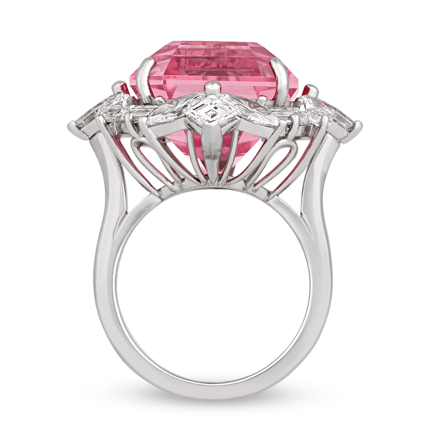 Oscar Heyman Pink Tourmaline Ring, 17.35 Carats