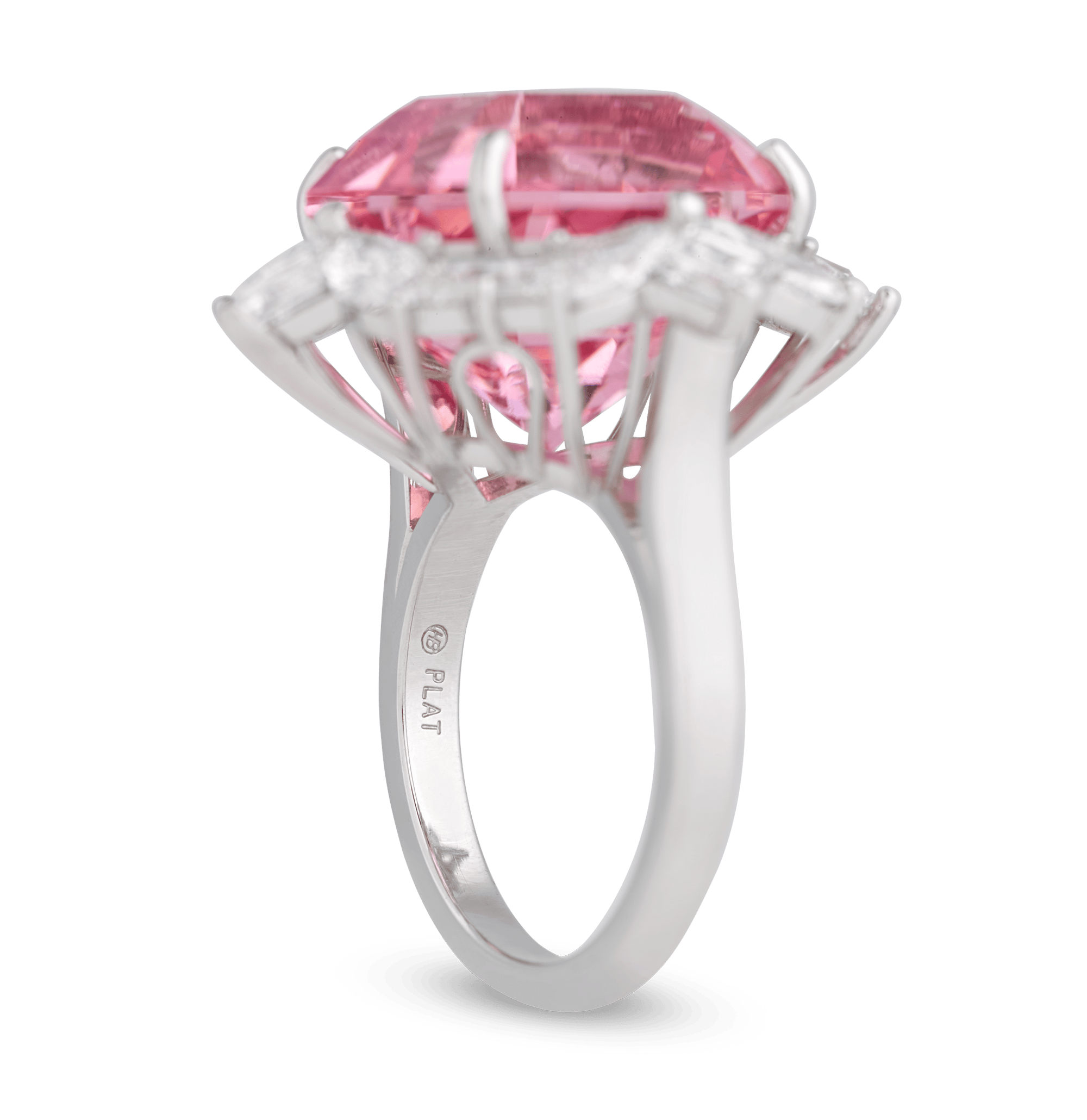 Oscar Heyman Pink Tourmaline Ring, 17.35 Carats