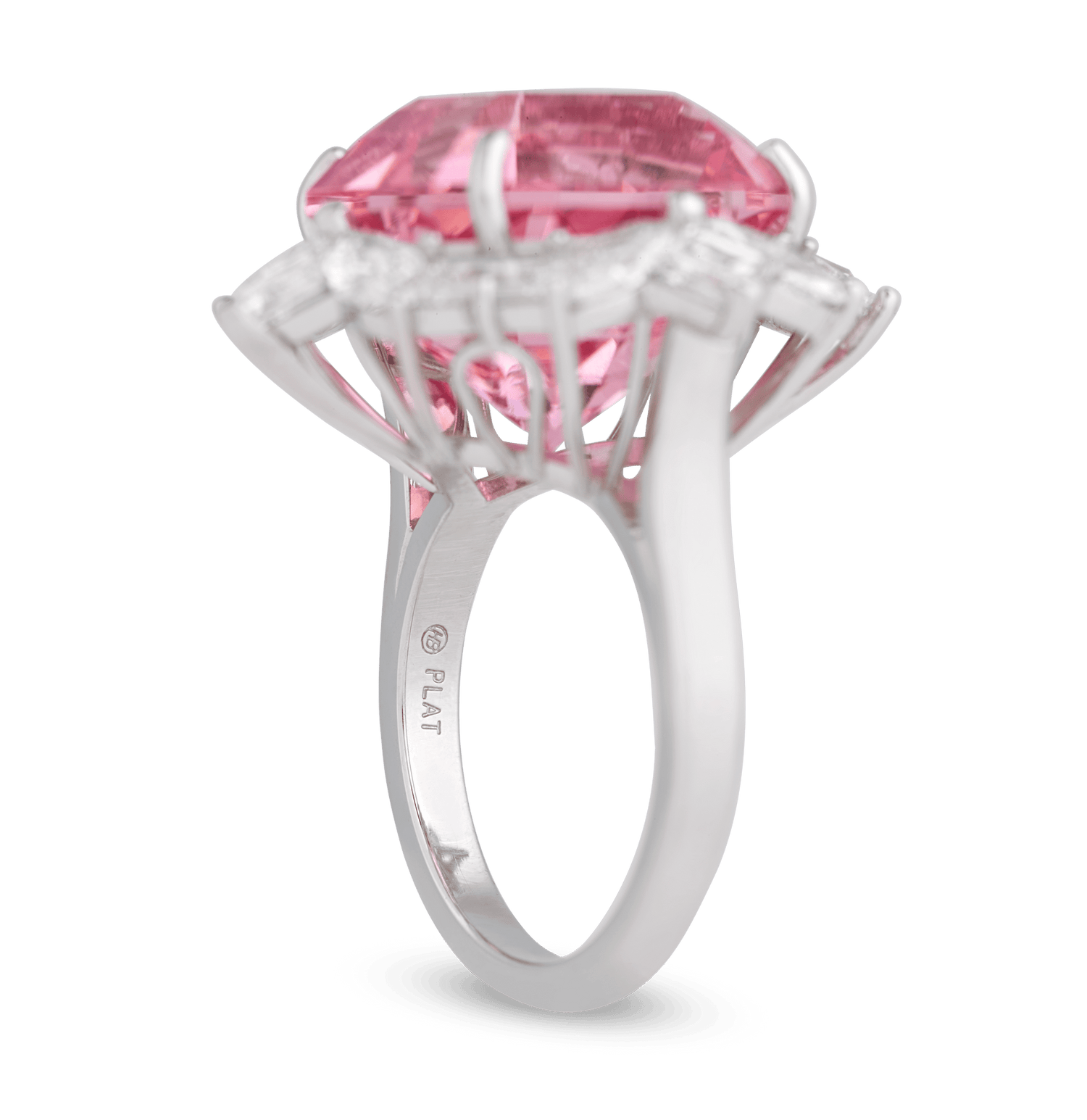 Oscar Heyman Pink Tourmaline Ring, 17.35 Carats