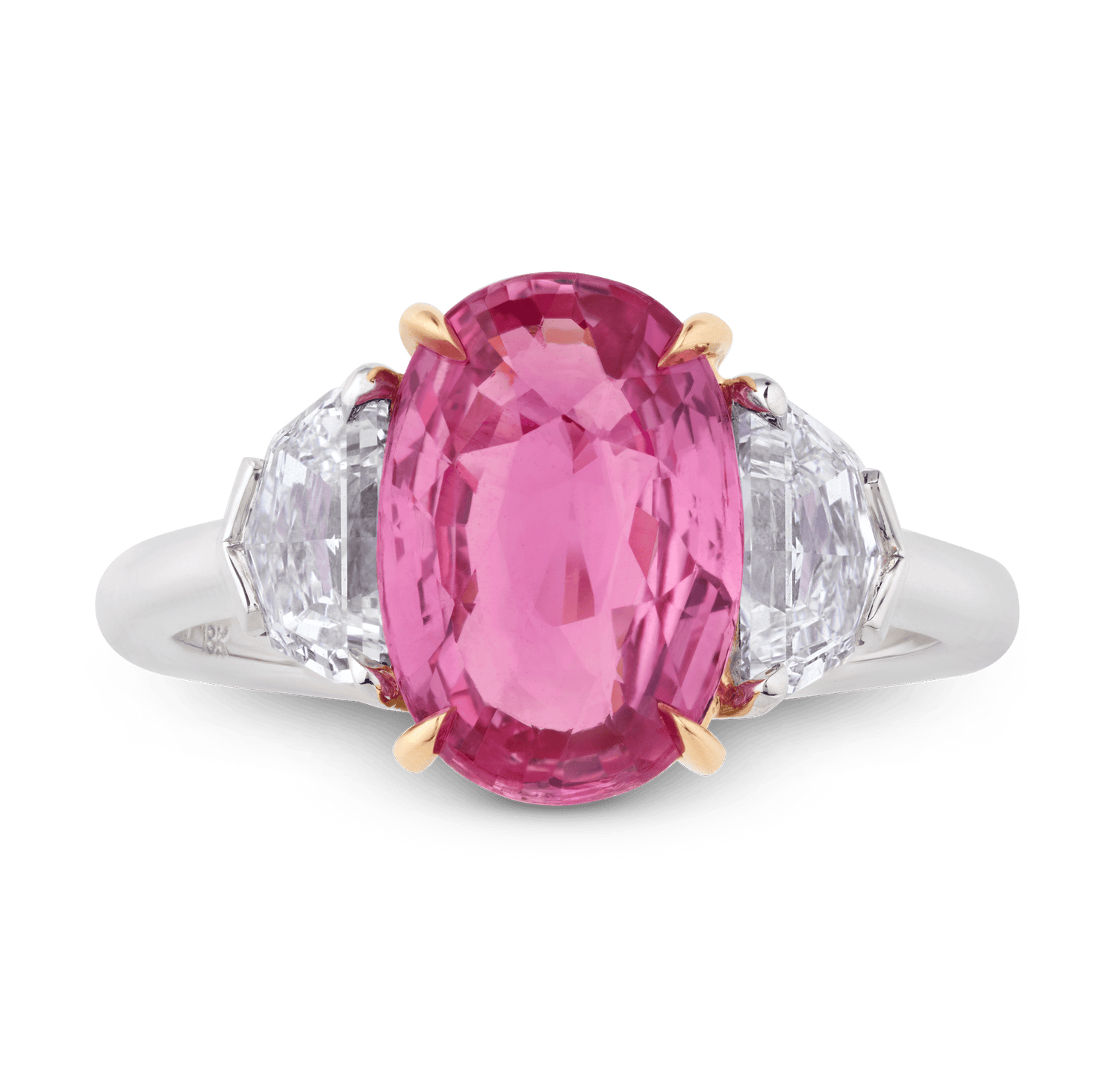 Padparadscha Sapphire Ring, 3.08 Carats