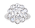Floral Rose Cut Diamond Ring, 3.20 Carats