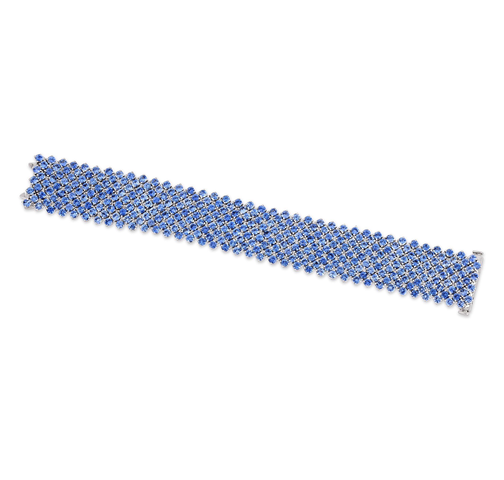 Sapphire Mesh Bracelet, 44.60 Carats