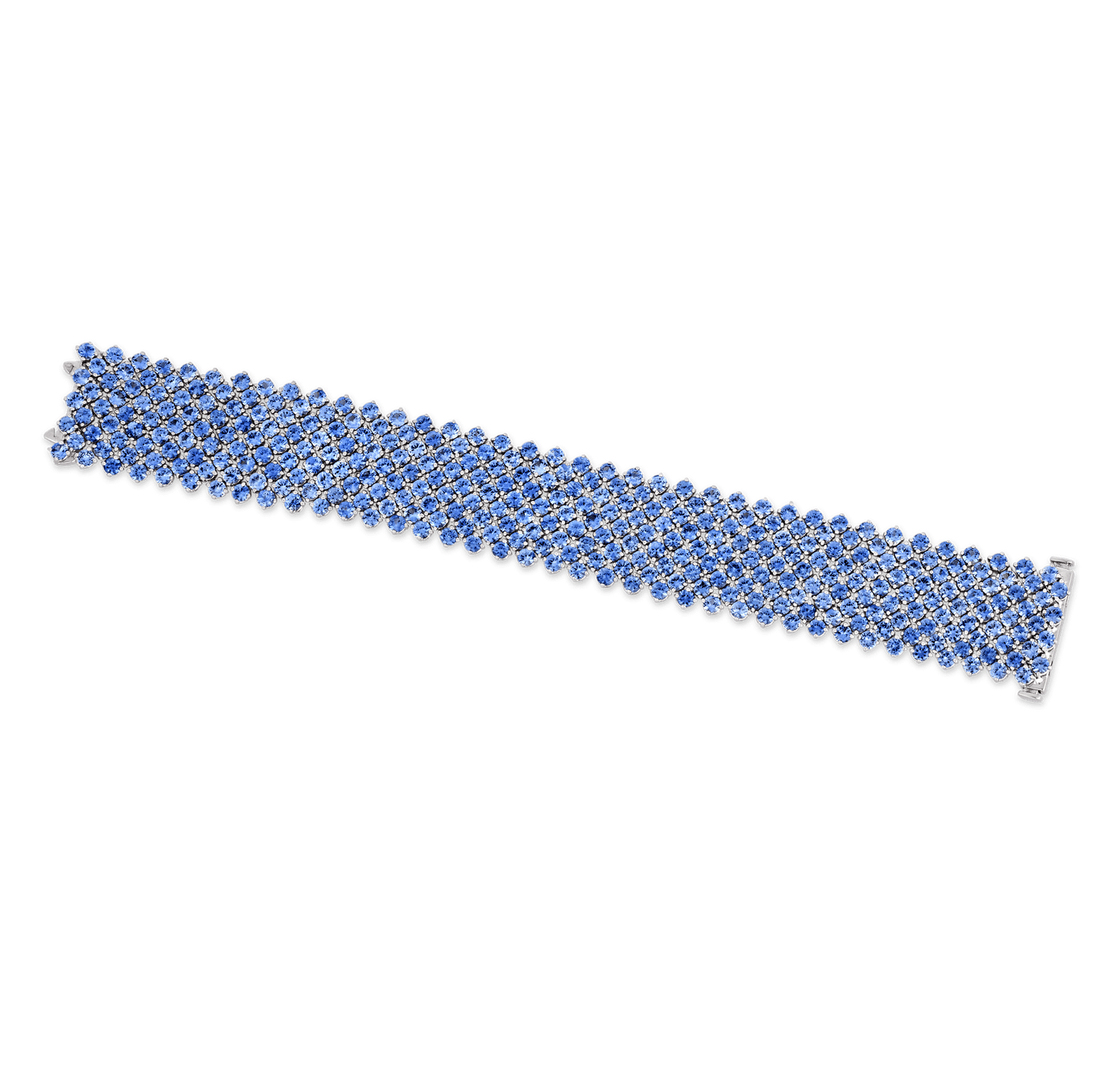 Sapphire Mesh Bracelet, 44.60 Carats